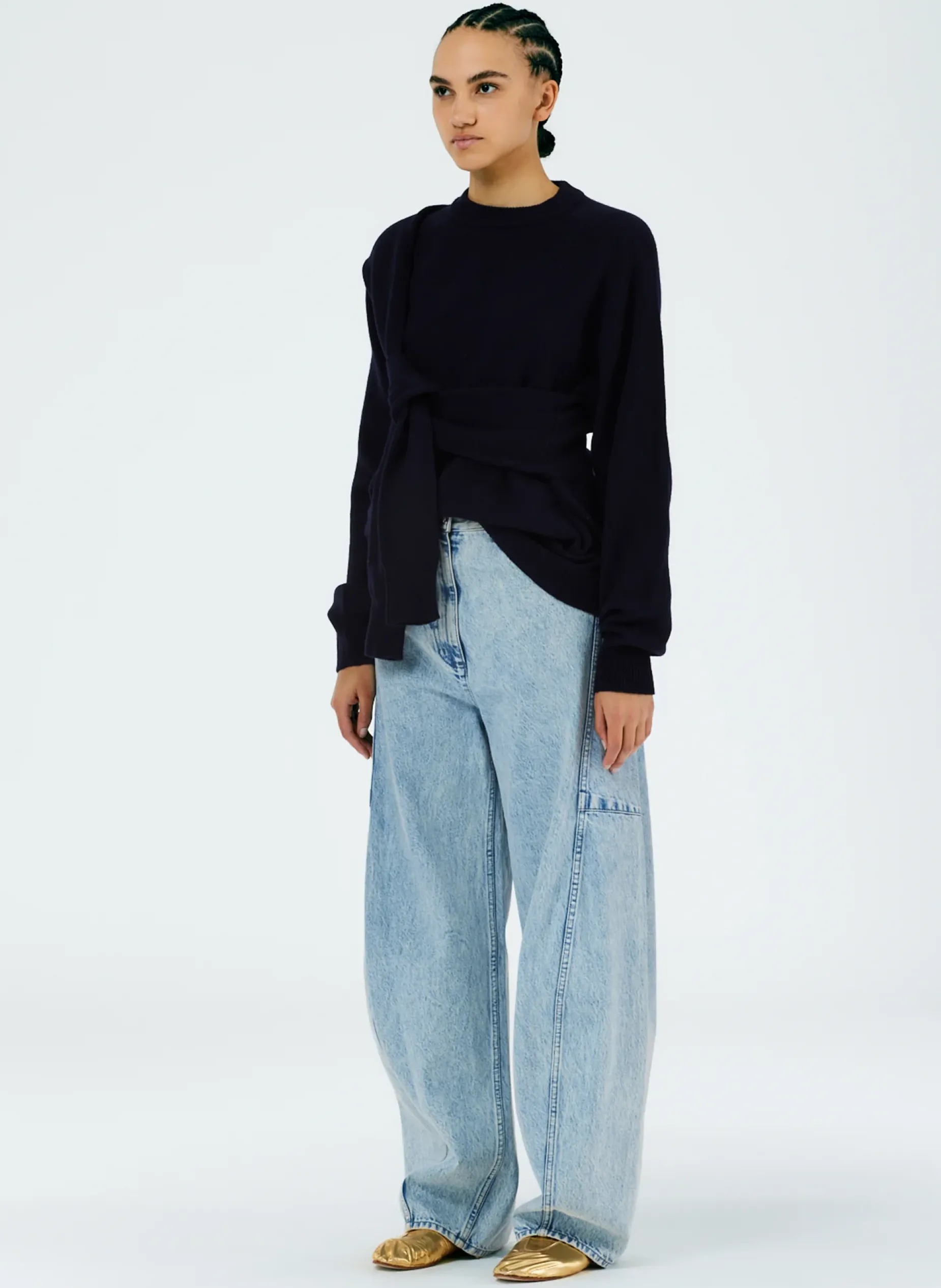 Denim|Pants & Shorts>Tibi Acid Iceberg Denim Sid Jean - Regular Acid Iceberg Blue