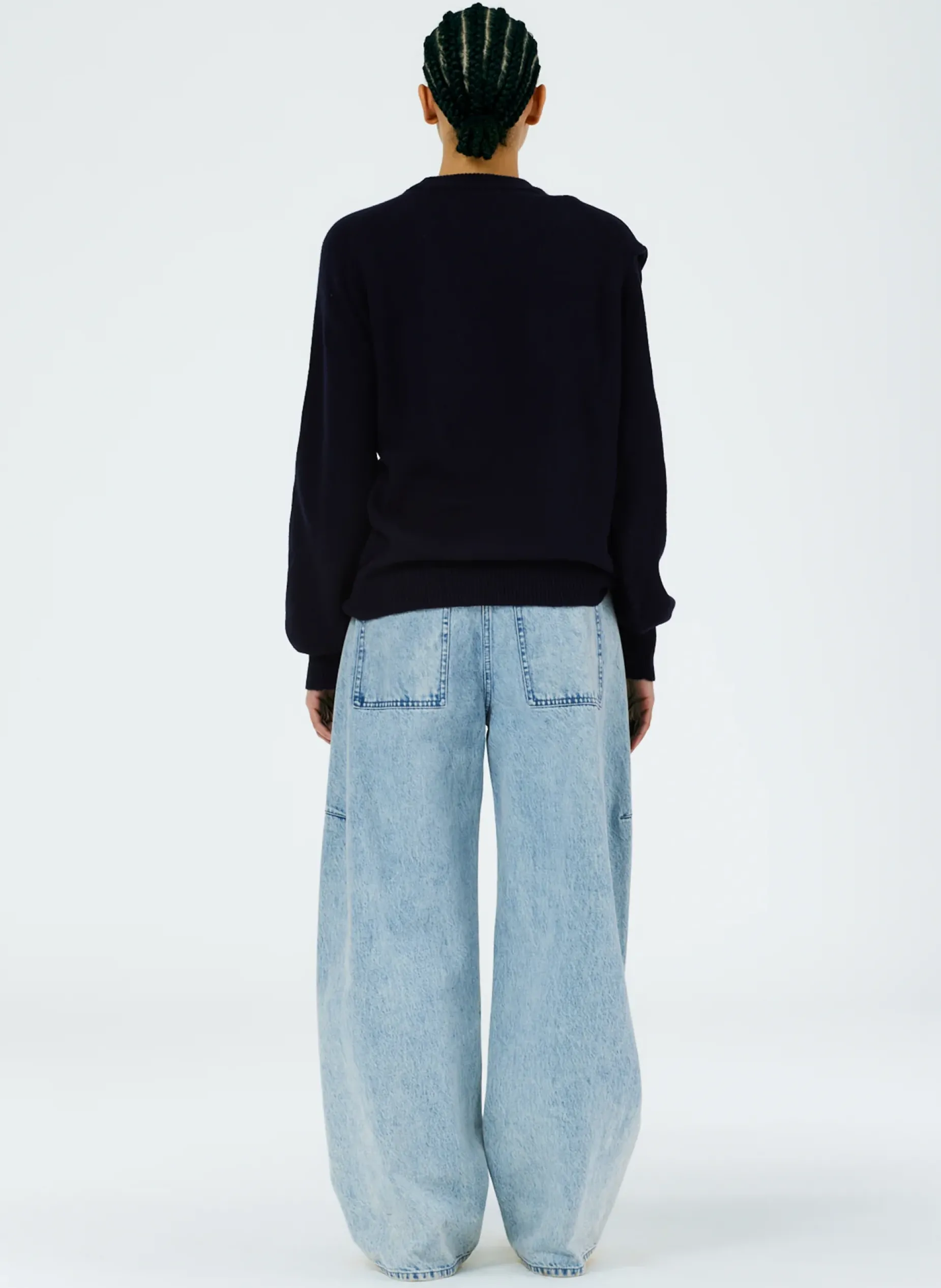 Denim|Pants & Shorts>Tibi Acid Iceberg Denim Sid Jean - Regular Acid Iceberg Blue