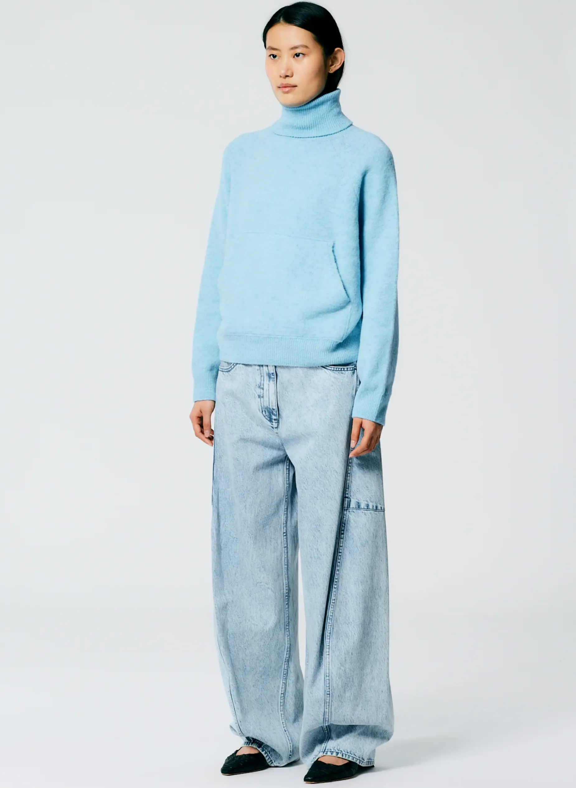 Denim|Pants & Shorts>Tibi Acid Iceberg Denim Sid Jean - Regular Acid Iceberg Blue