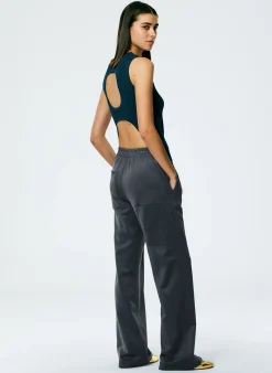 Pants & Shorts>Tibi Active Knit Scottie Jogger Navy Fog