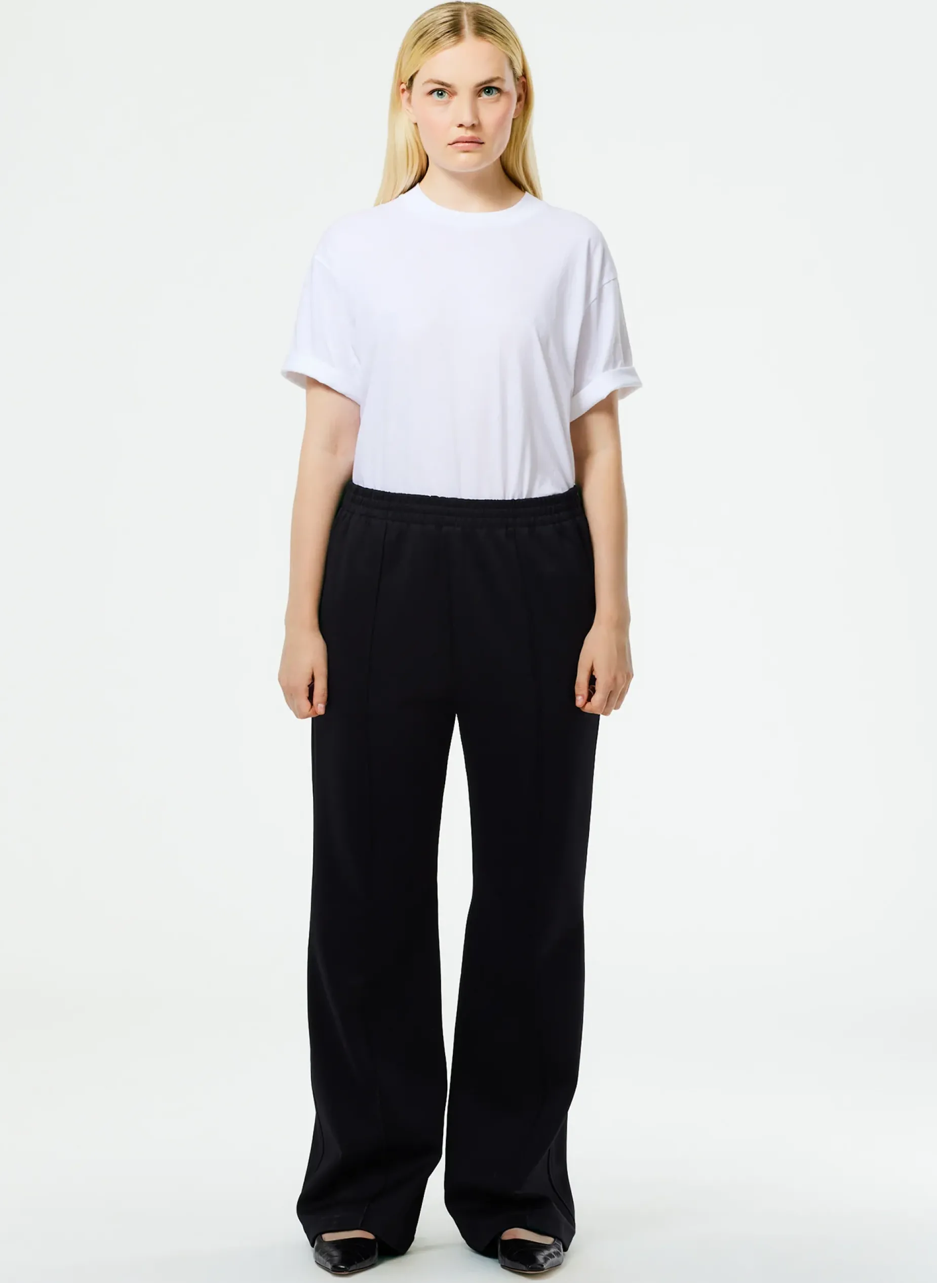 Pants & Shorts|Fundamentals - WOFs>Tibi Active Knit Scottie Jogger Black