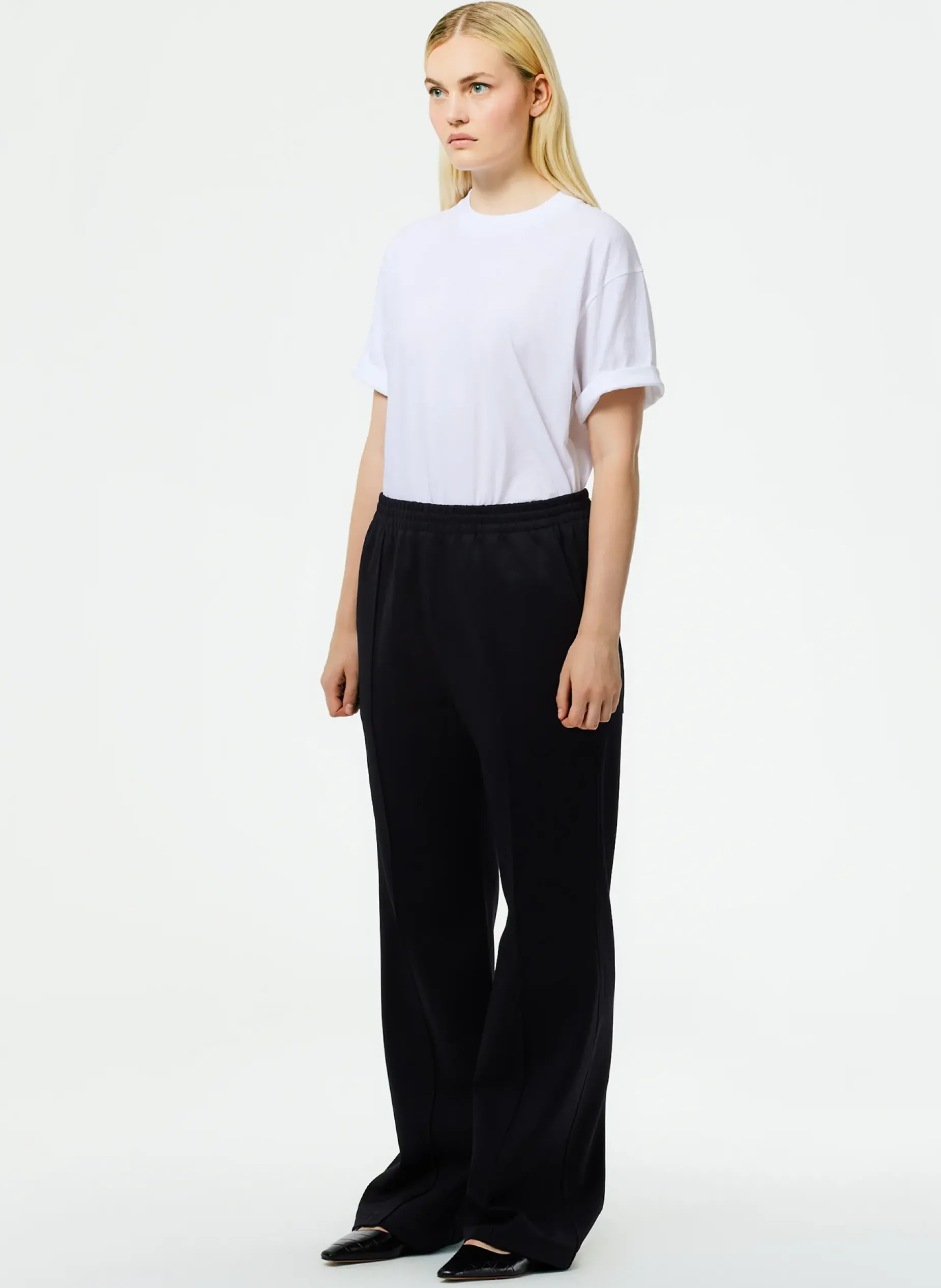 Pants & Shorts|Fundamentals - WOFs>Tibi Active Knit Scottie Jogger Black