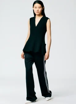 Pants & Shorts|Fundamentals - WOFs>Tibi Active Knit Scottie Striped Jogger Black Multi