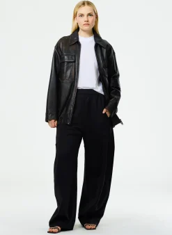 Pants & Shorts>Tibi Active Knit Winslow Pant - Regular Black