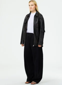 Pants & Shorts>Tibi Active Knit Winslow Pant - Regular Black