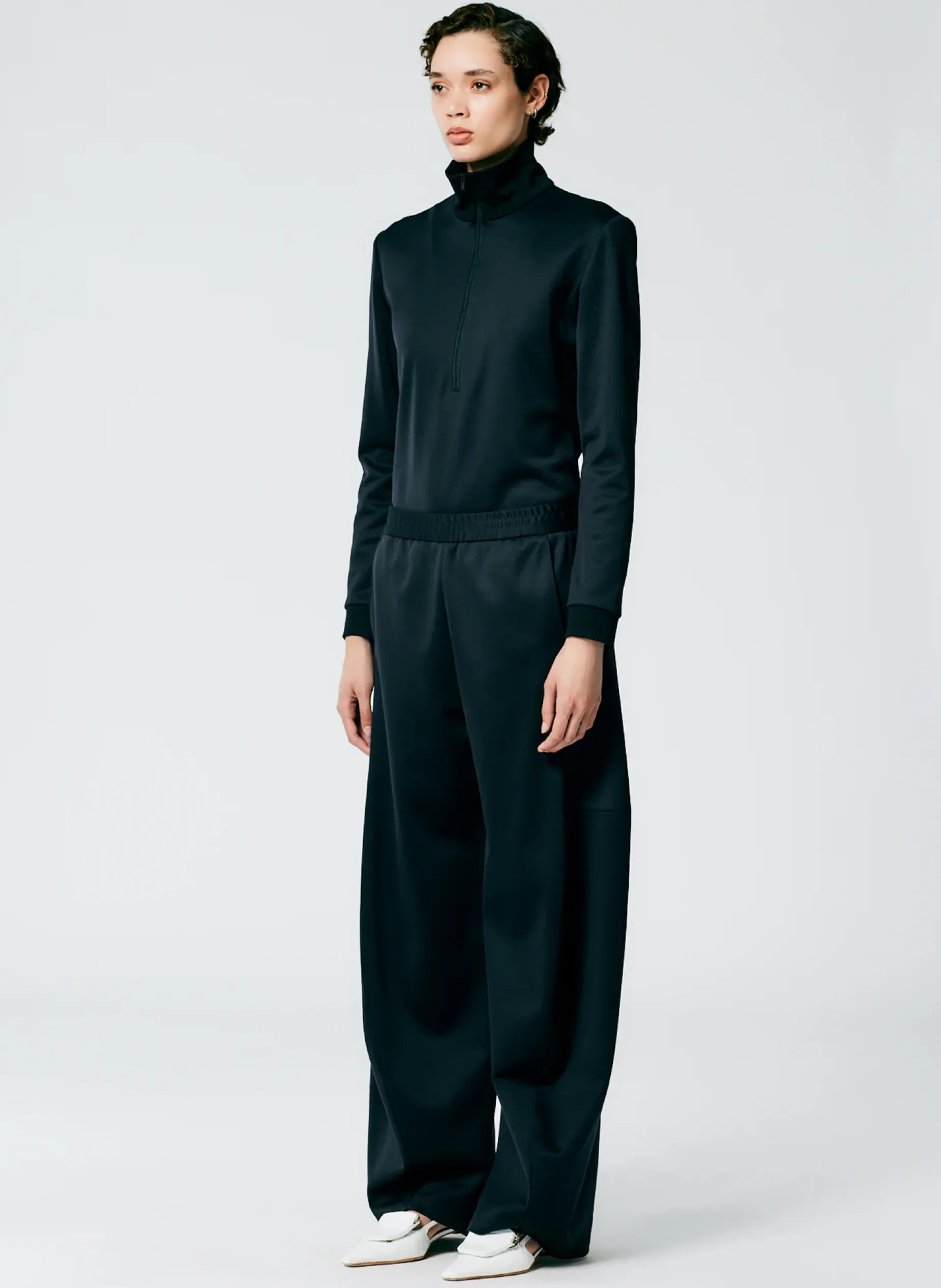 Pants & Shorts>Tibi Active Knit Winslow Pant - Regular Black