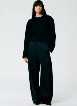 Pants & Shorts>Tibi Active Knit Winslow Pant - Petite Black