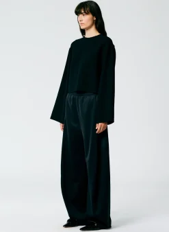 Pants & Shorts>Tibi Active Knit Winslow Pant - Petite Black