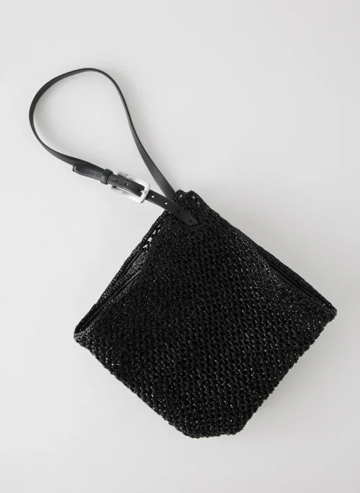 Handbags>Tibi Aire Libre Mesh Crochet Bag Black