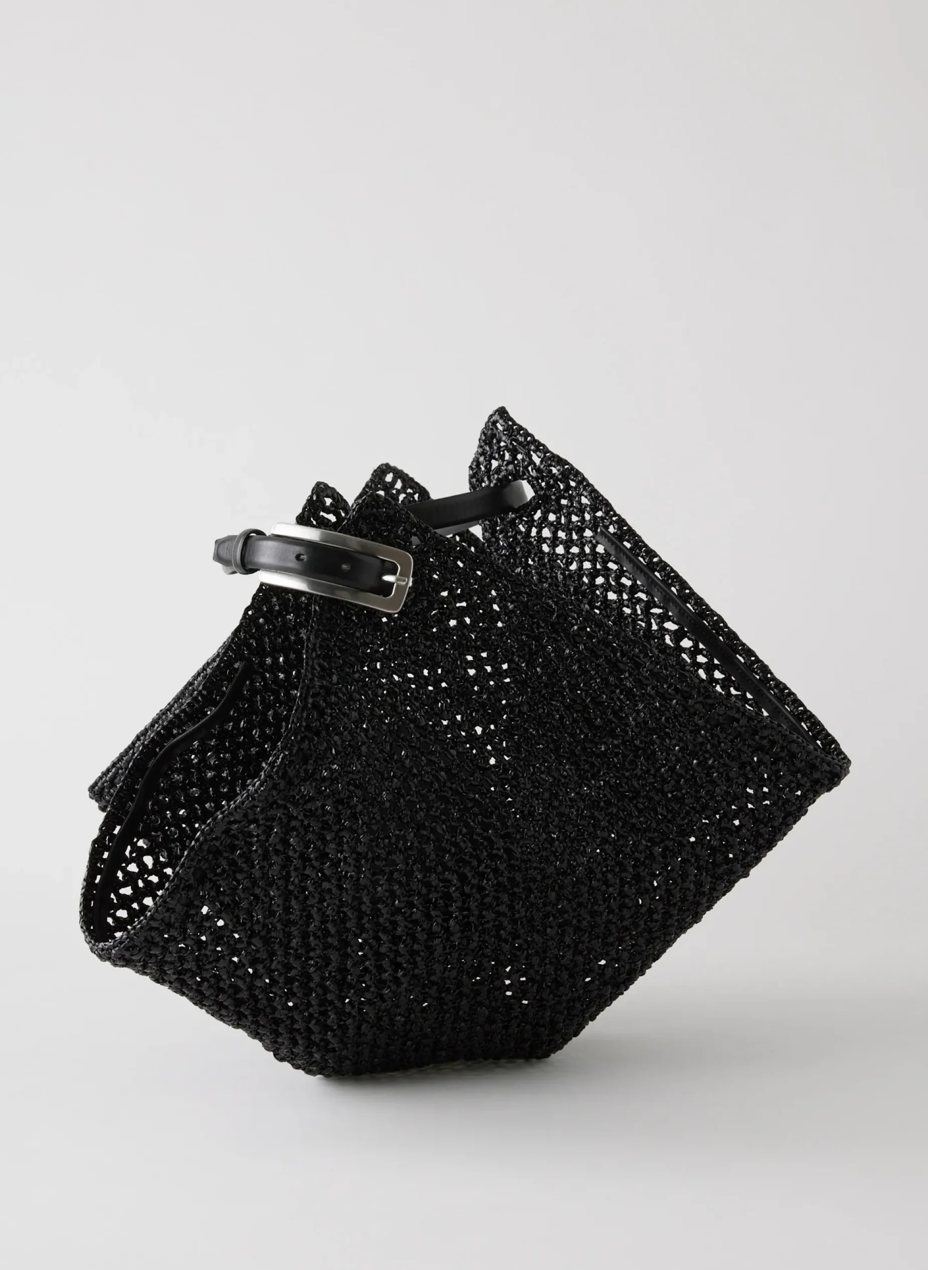 Handbags>Tibi Aire Libre Mesh Crochet Bag Black