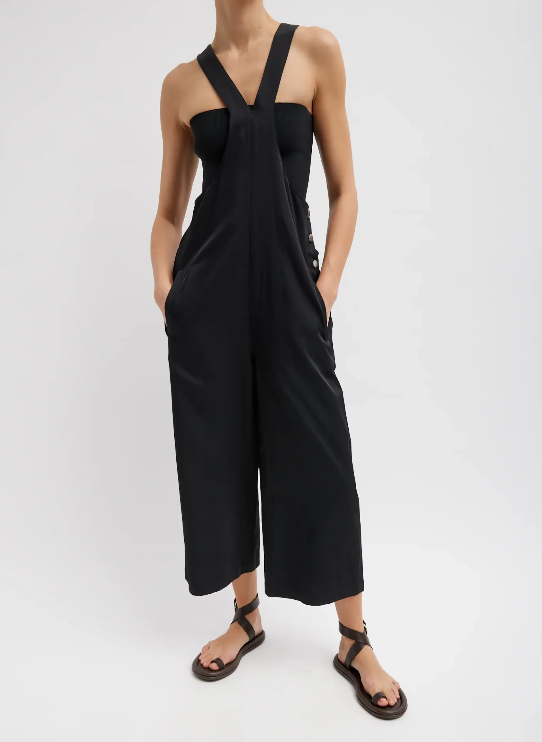 Tops>Tibi Bandeau Black