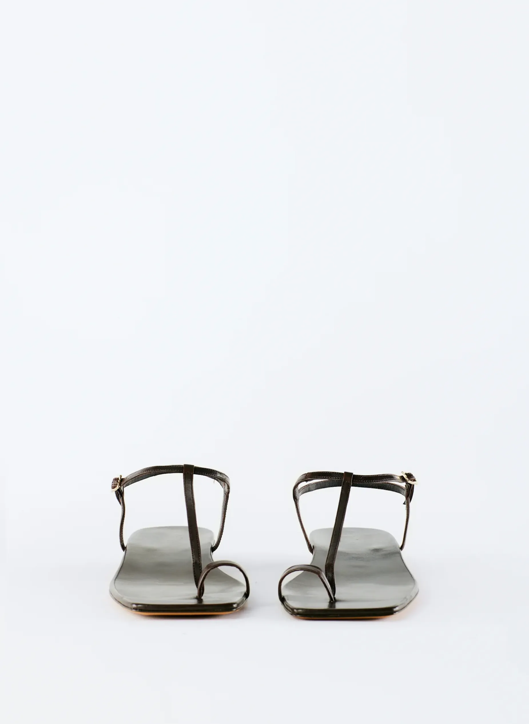 Sandals>Tibi Barry Kidskin Sandal Brown