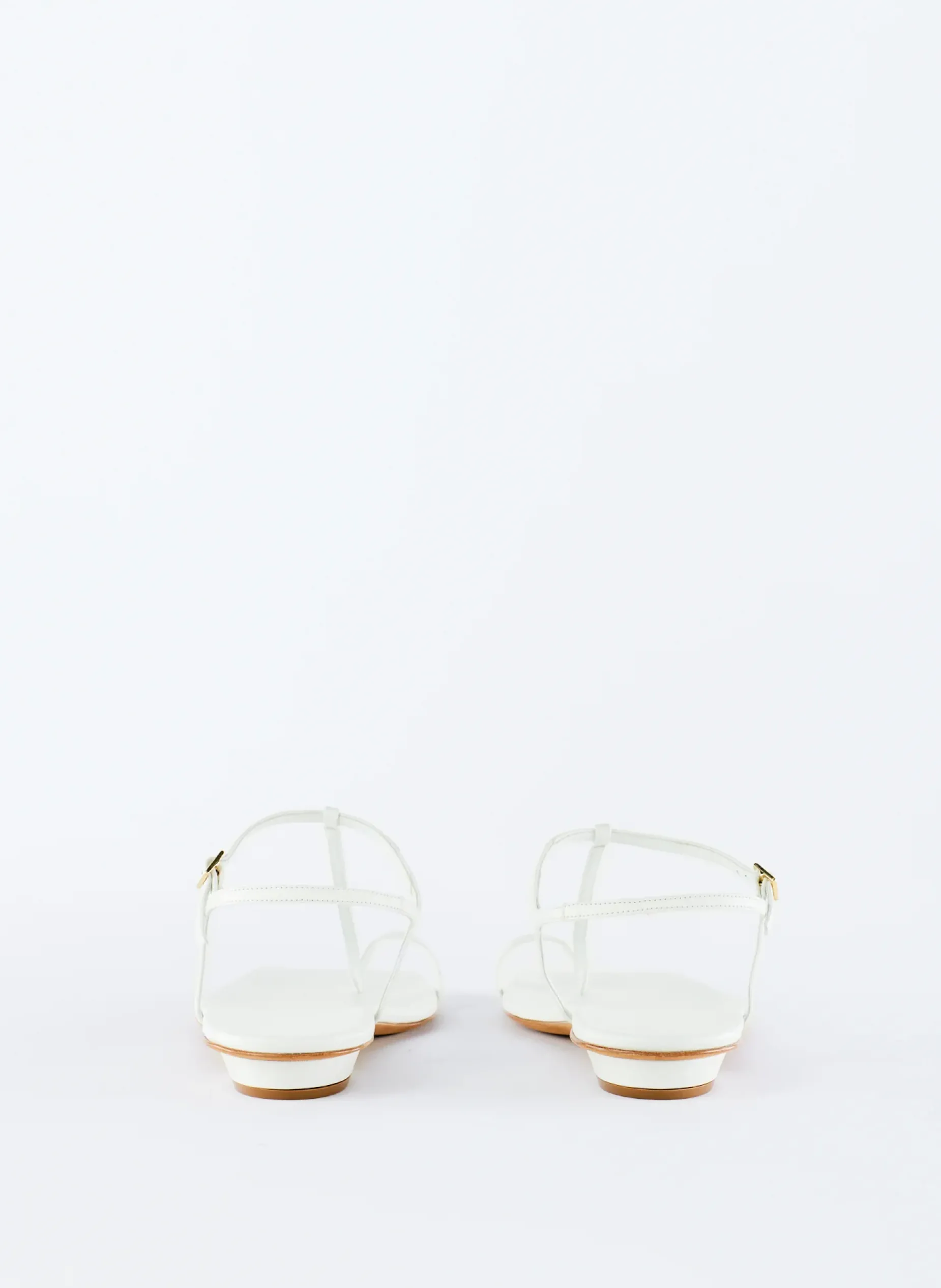 Sandals>Tibi Barry Kidskin Sandal Optic White