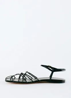 Flats|Sandals>Tibi Berneice Kidskin Sandal Black