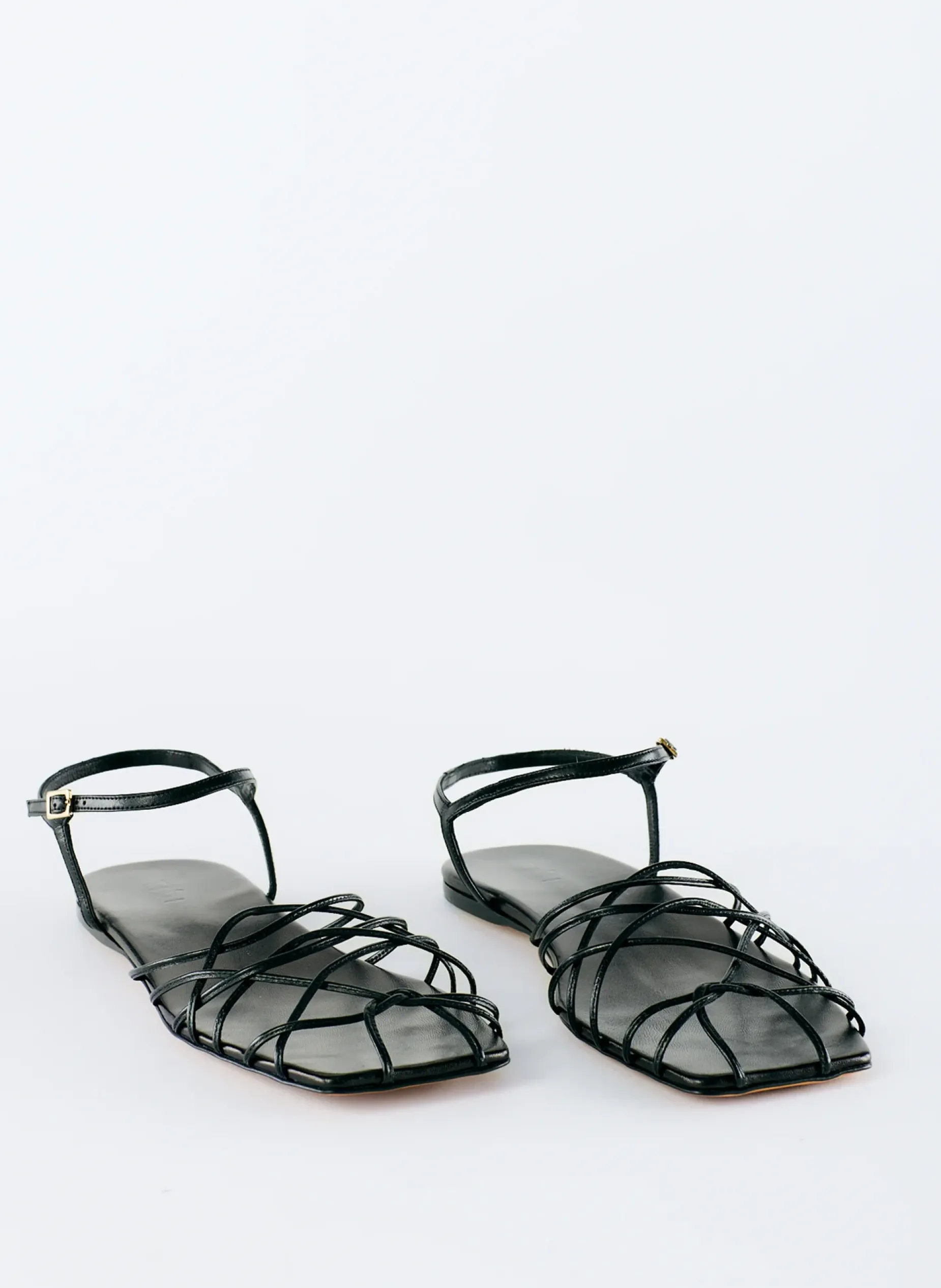 Flats|Sandals>Tibi Berneice Kidskin Sandal Black