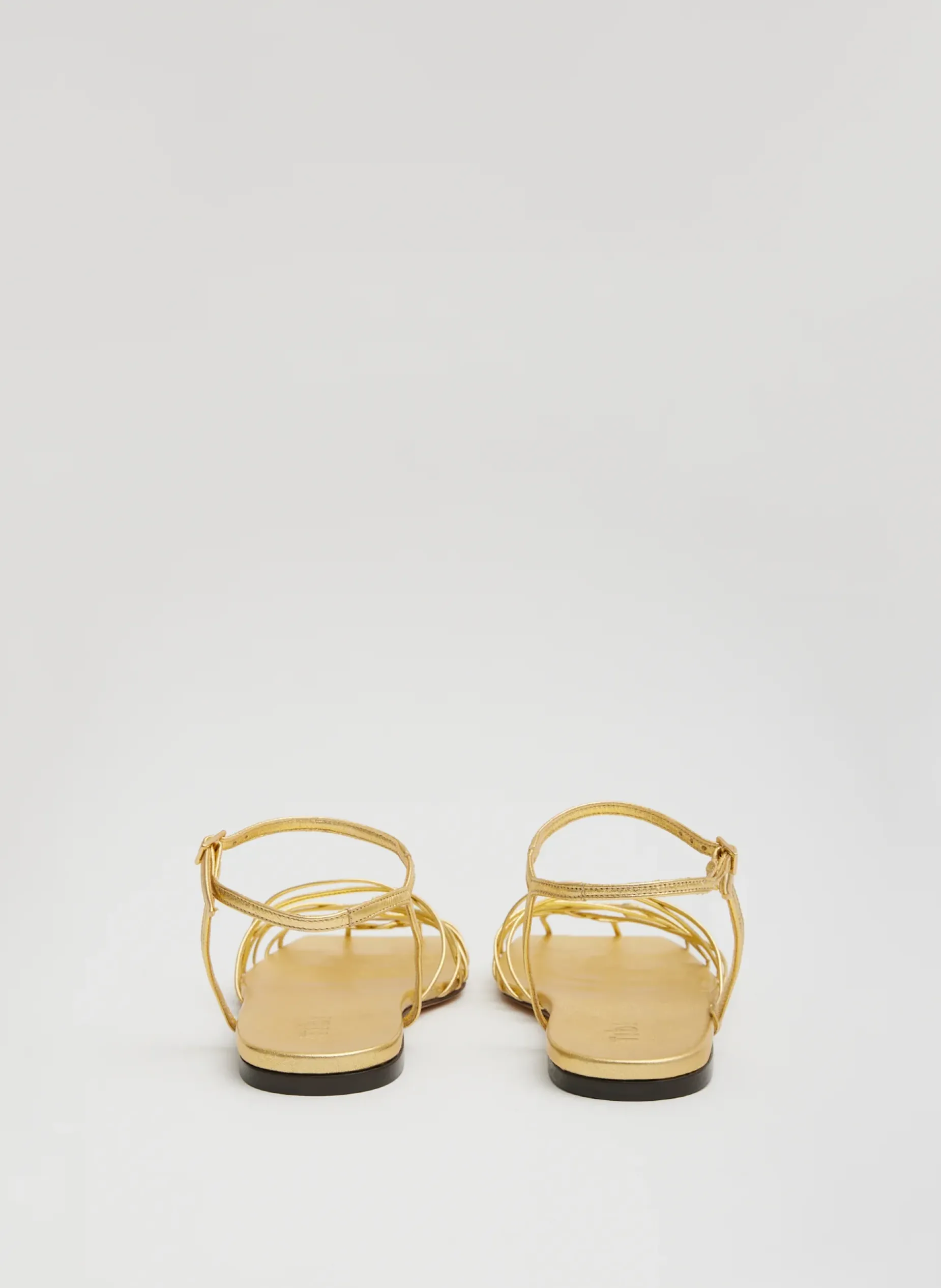 Flats|Sandals>Tibi Berneice Kidskin Sandal Gold