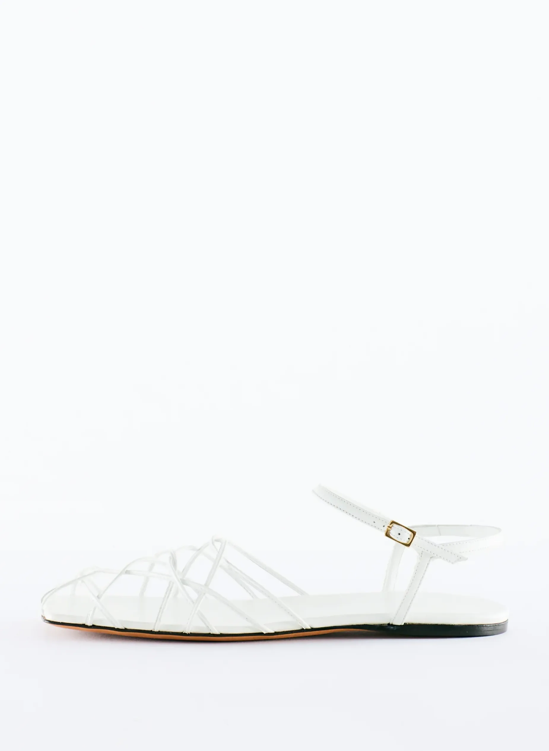 Flats|Sandals>Tibi Berneice Kidskin Sandal Optic White