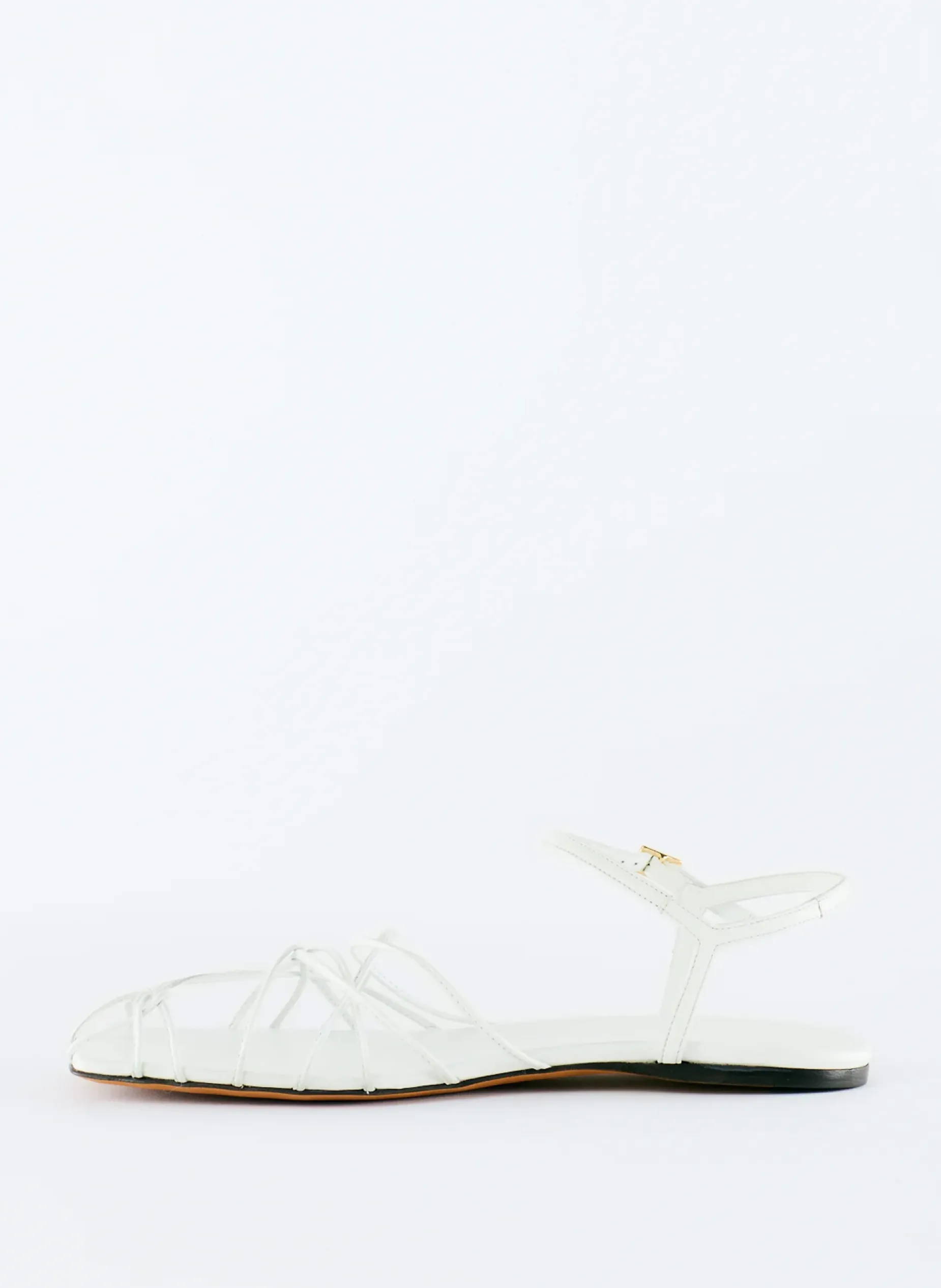 Flats|Sandals>Tibi Berneice Kidskin Sandal Optic White