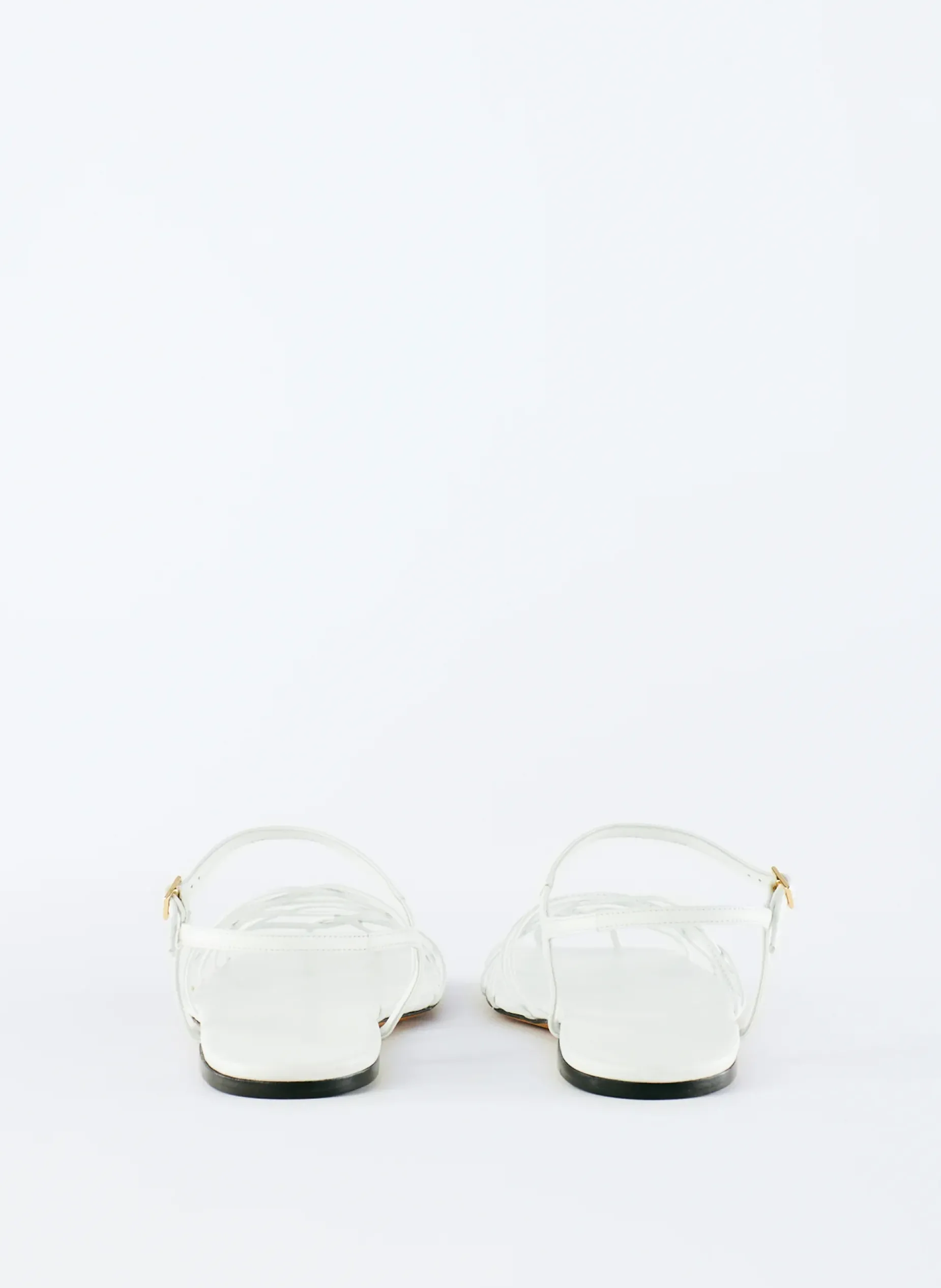 Flats|Sandals>Tibi Berneice Kidskin Sandal Optic White