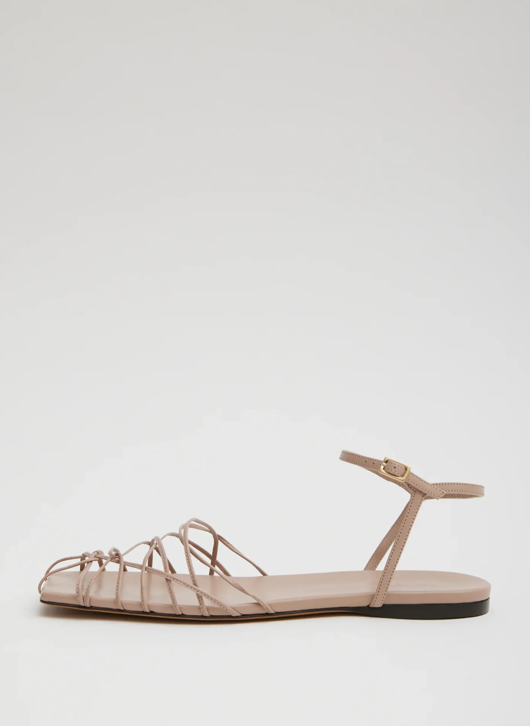 Flats|Sandals>Tibi Berneice Kidskin Sandal Nude