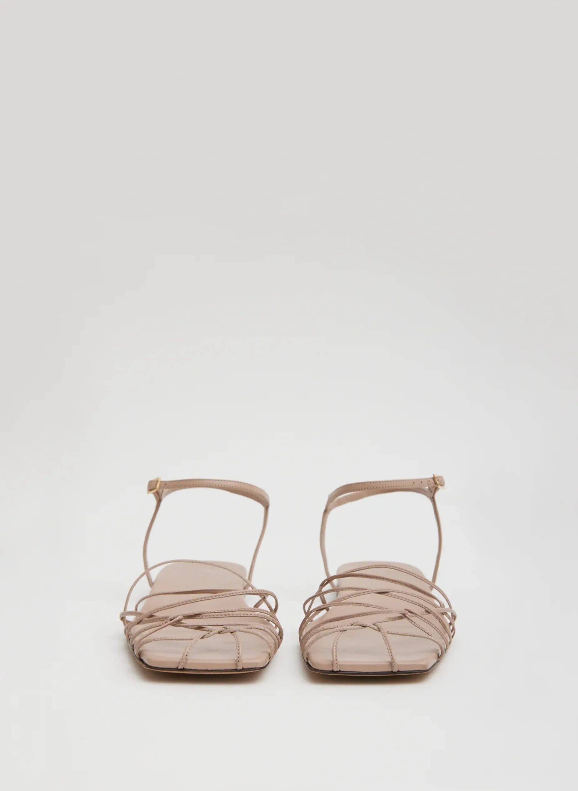 Flats|Sandals>Tibi Berneice Kidskin Sandal Nude