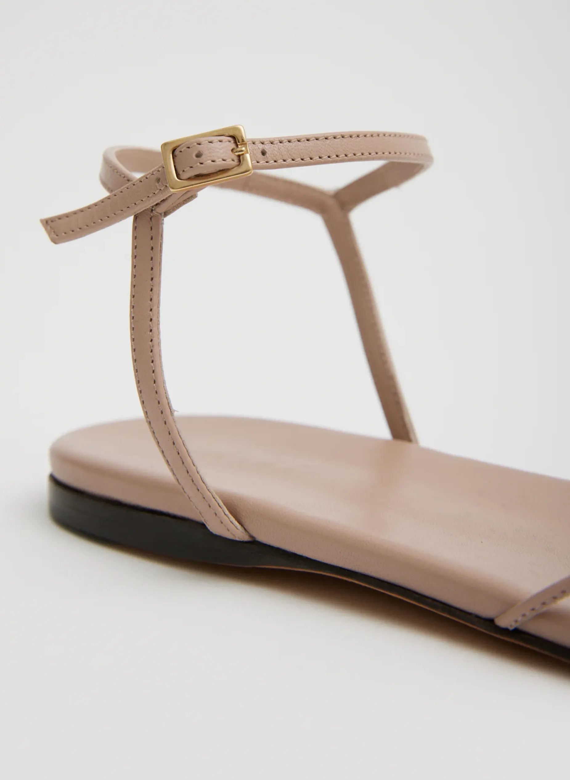 Flats|Sandals>Tibi Berneice Kidskin Sandal Nude