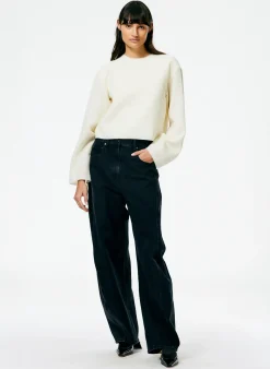 Denim|Pants & Shorts>Tibi Denim Sid Jean - Petite Black