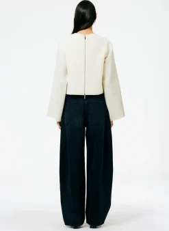 Denim|Pants & Shorts>Tibi Denim Sid Jean - Petite Black