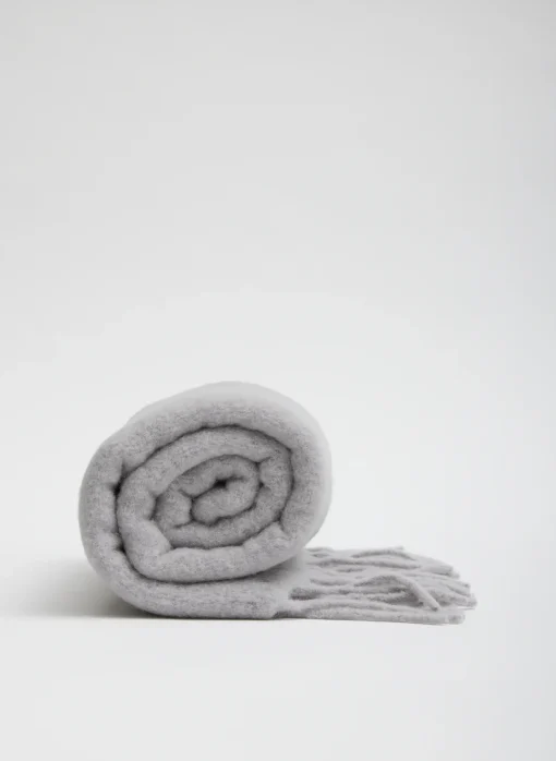 Scarves>Tibi Blanket Scarf Grey