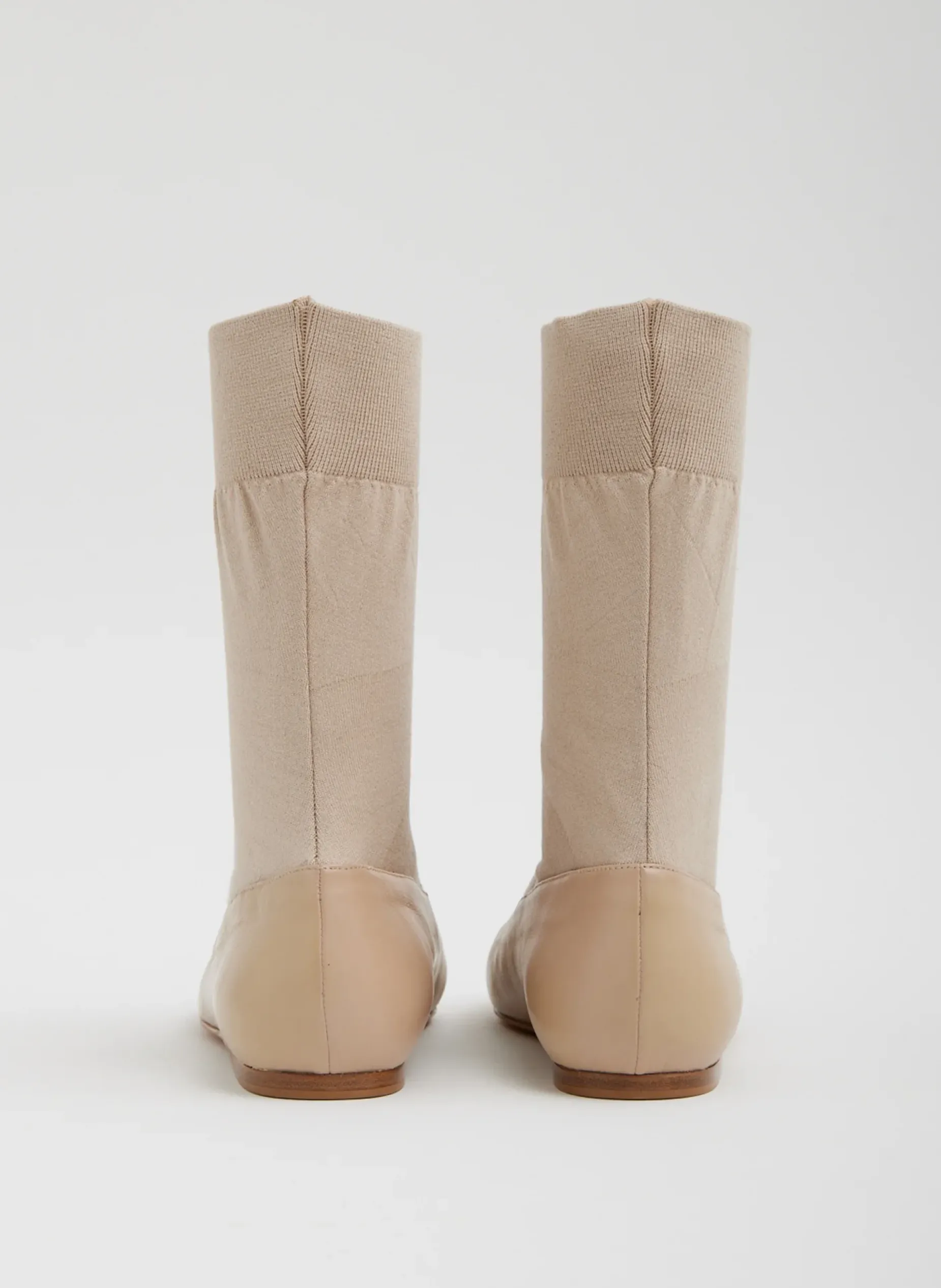 Flats>Tibi Borg Sock Shoe Nude