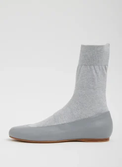 Flats>Tibi Borg Sock Shoe Grey