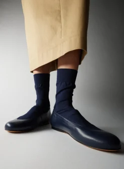 Flats>Tibi Borg Sock Shoe Navy