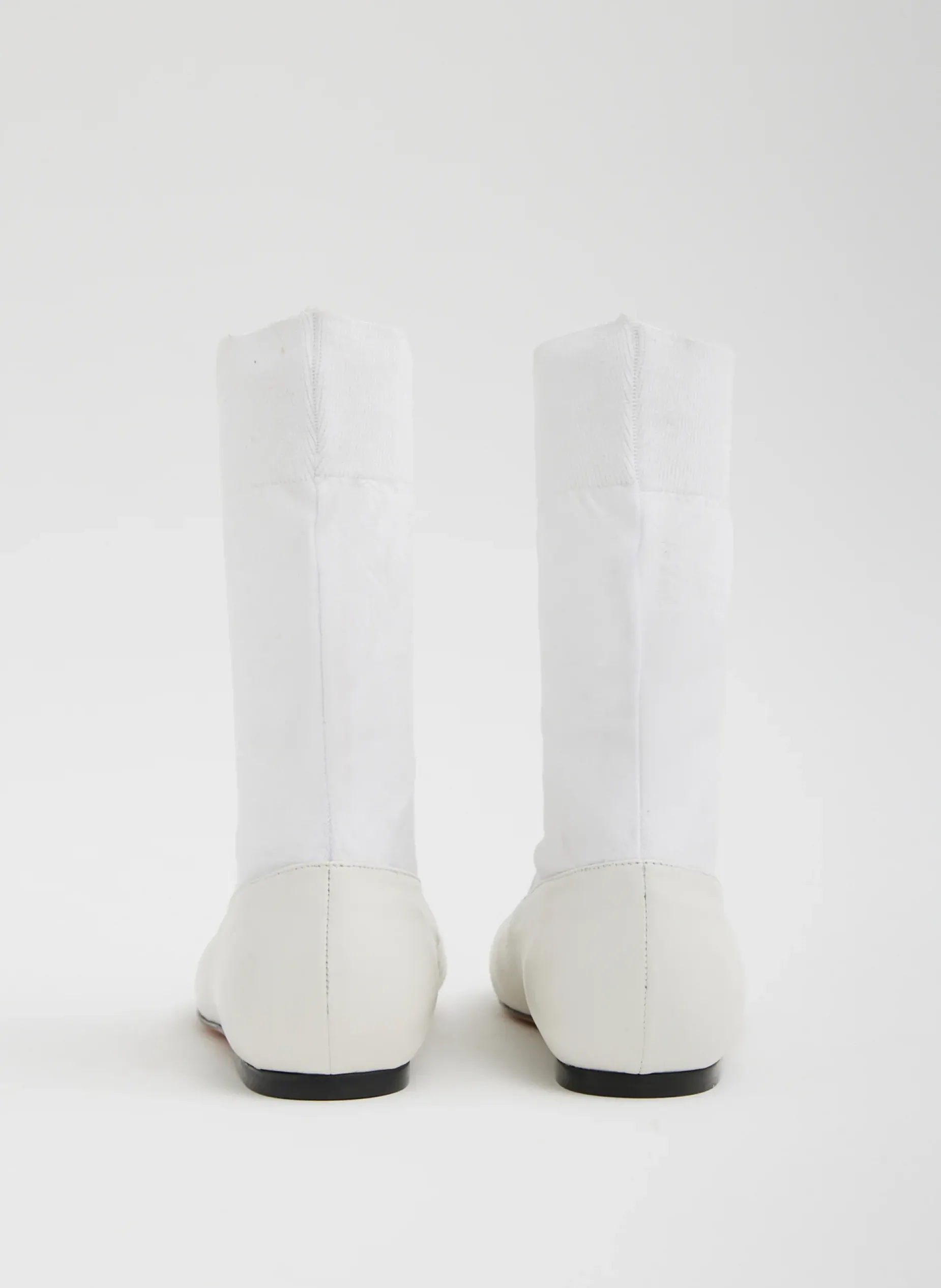 Flats>Tibi Borg Sock Shoe Optic White