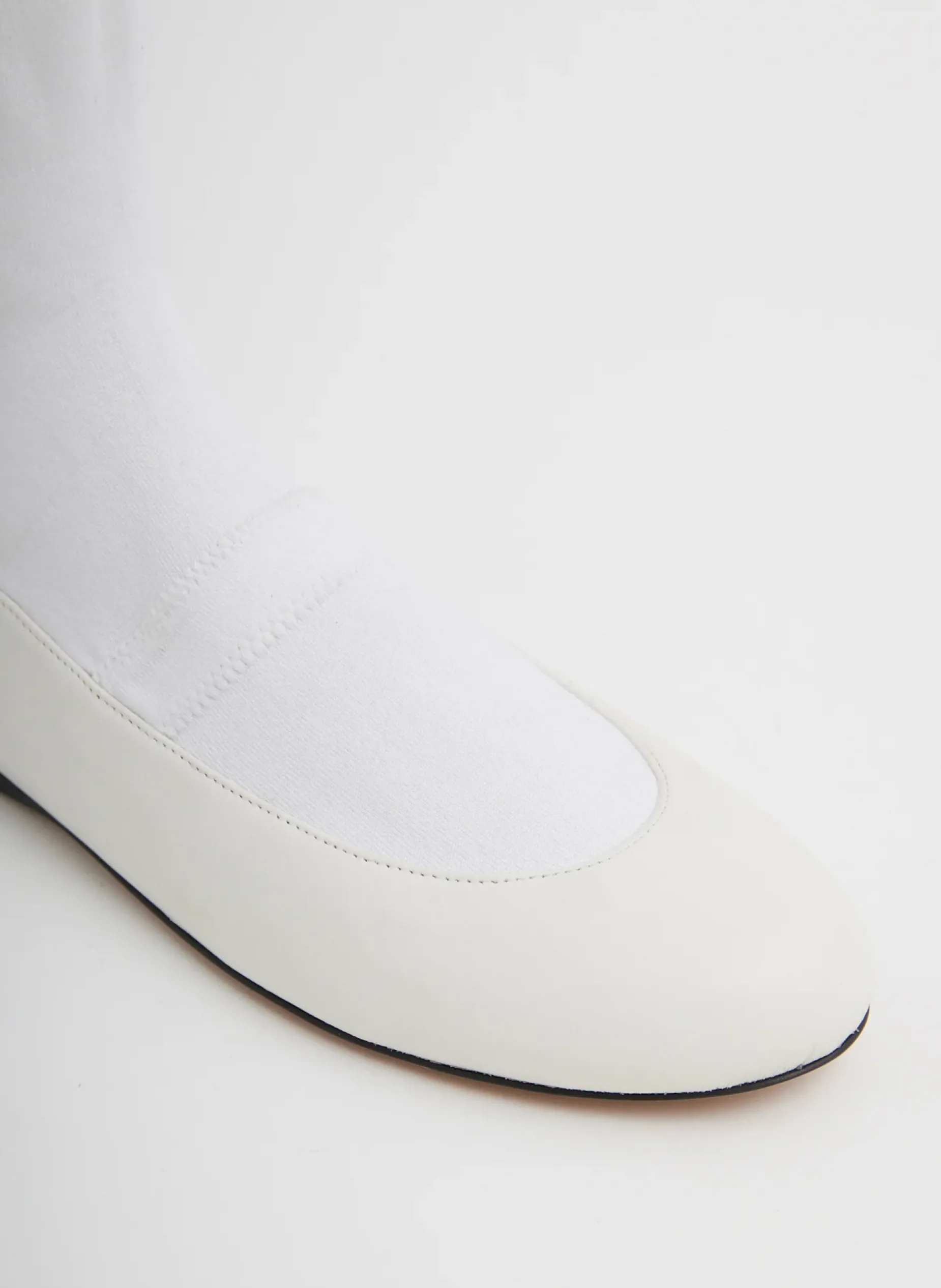 Flats>Tibi Borg Sock Shoe Optic White