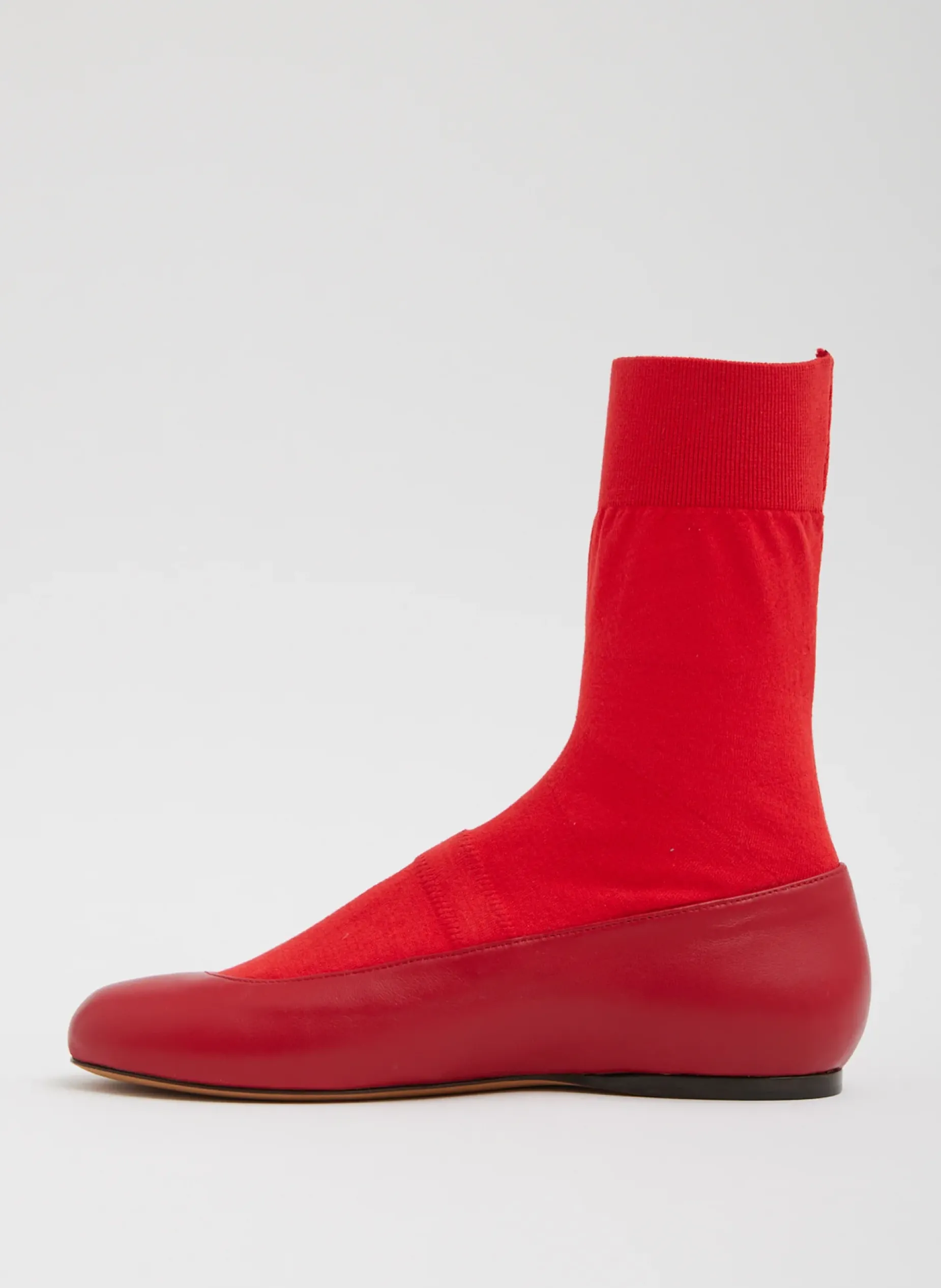 Flats>Tibi Borg Sock Shoe Red