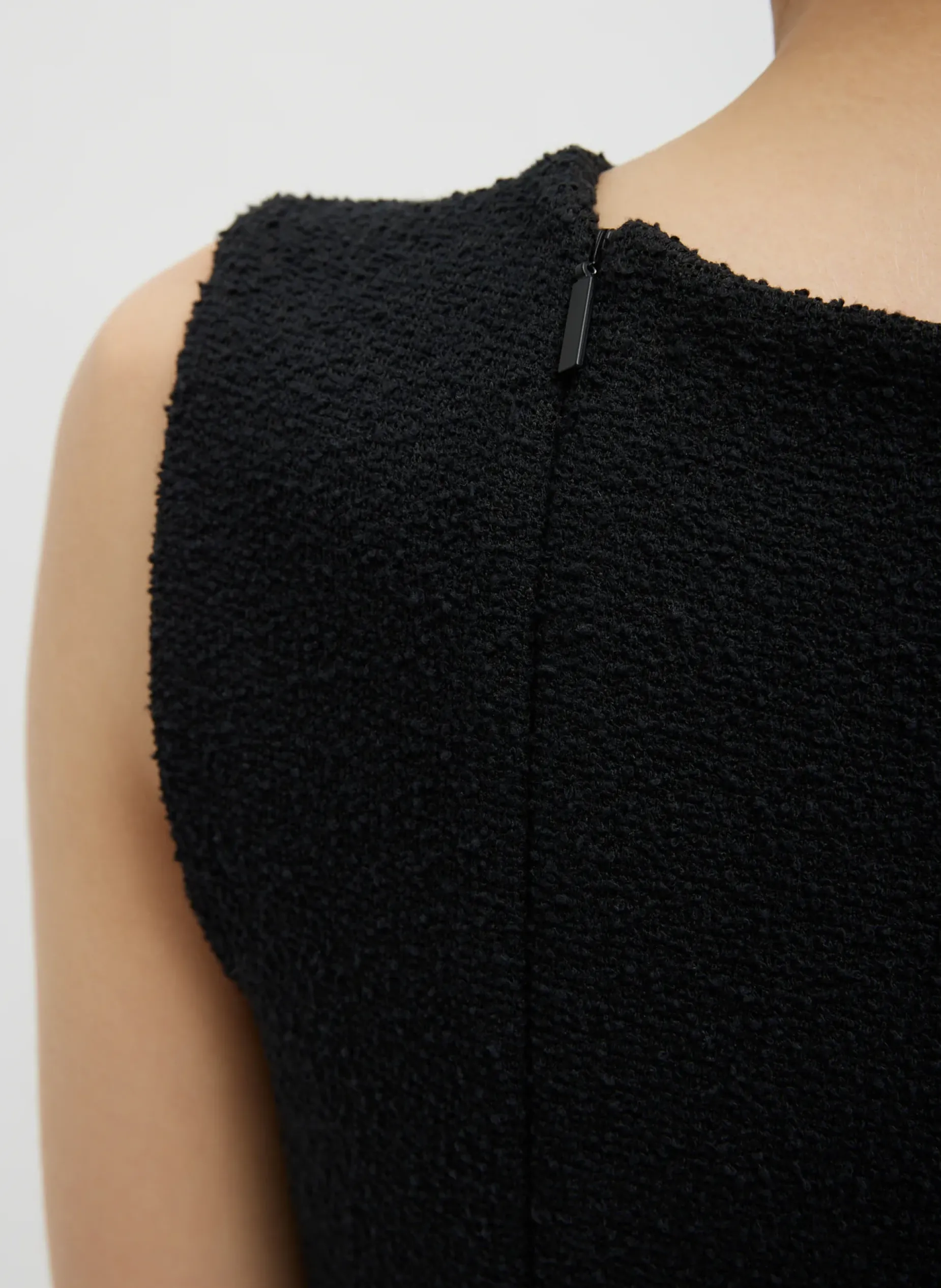 Dresses>Tibi Boucle Knit Sculpted Dress Black