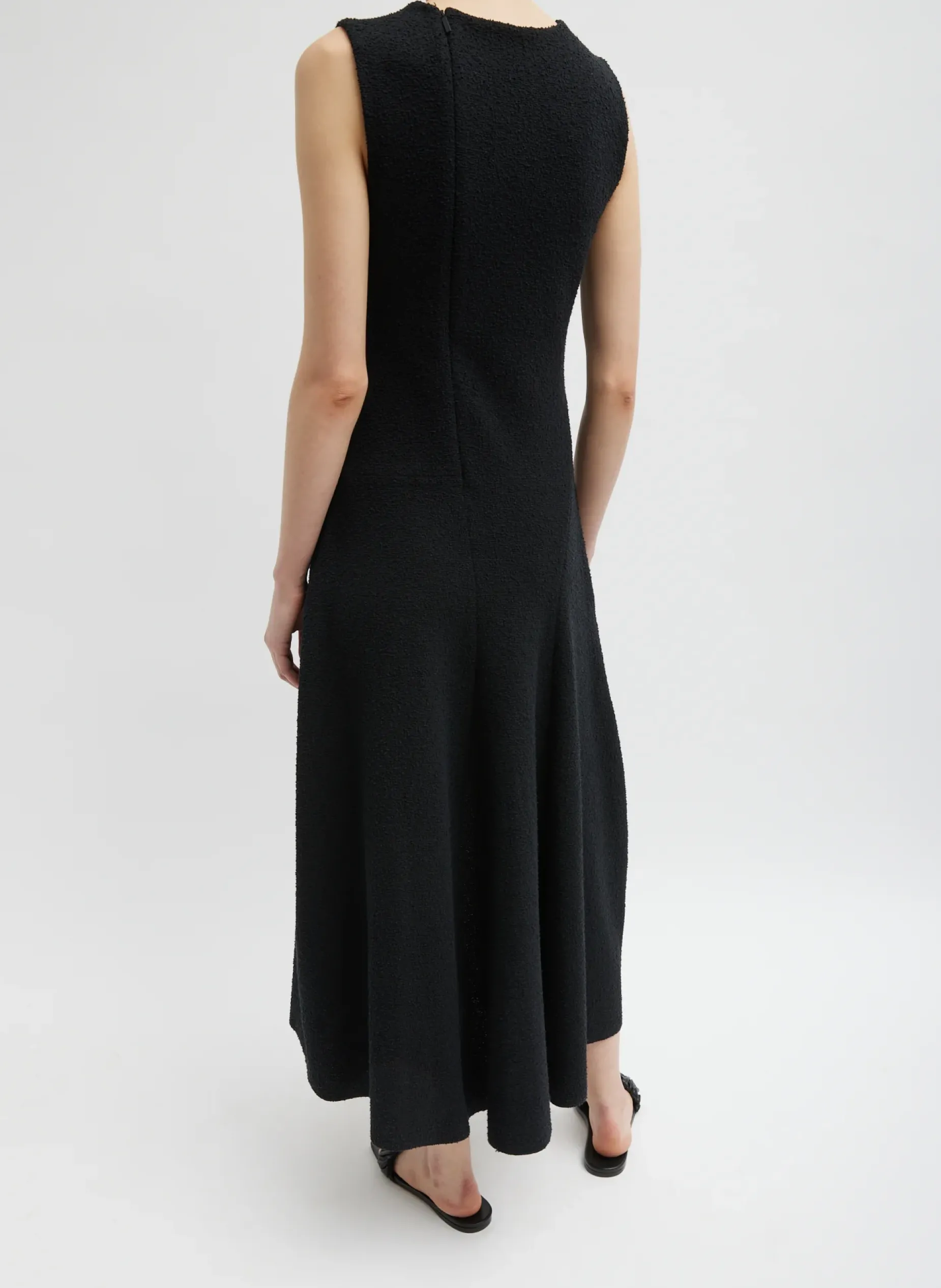 Dresses>Tibi Boucle Knit Sculpted Dress Black