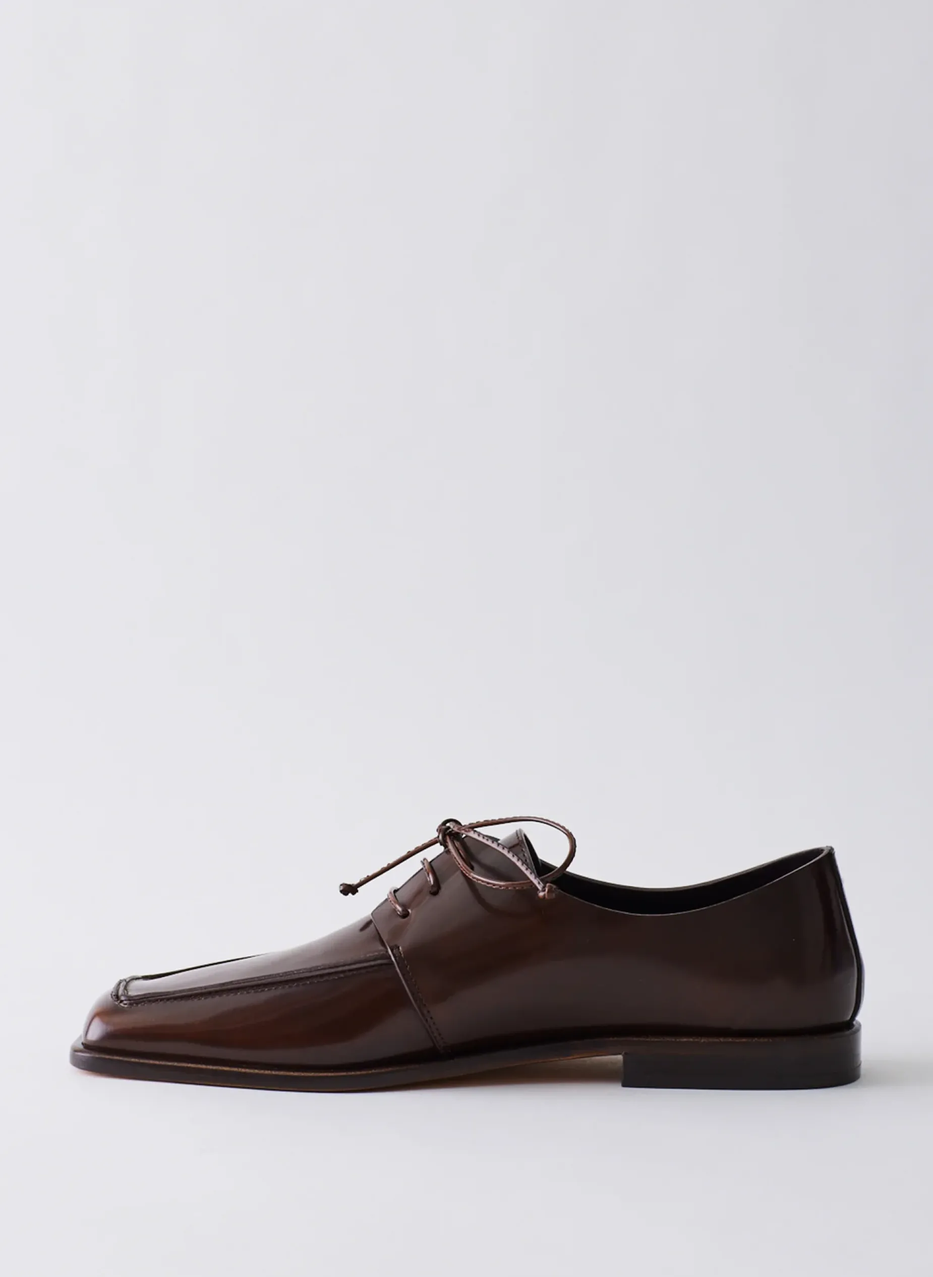 Flats>Tibi Brody Square Toe Loafer Espresso