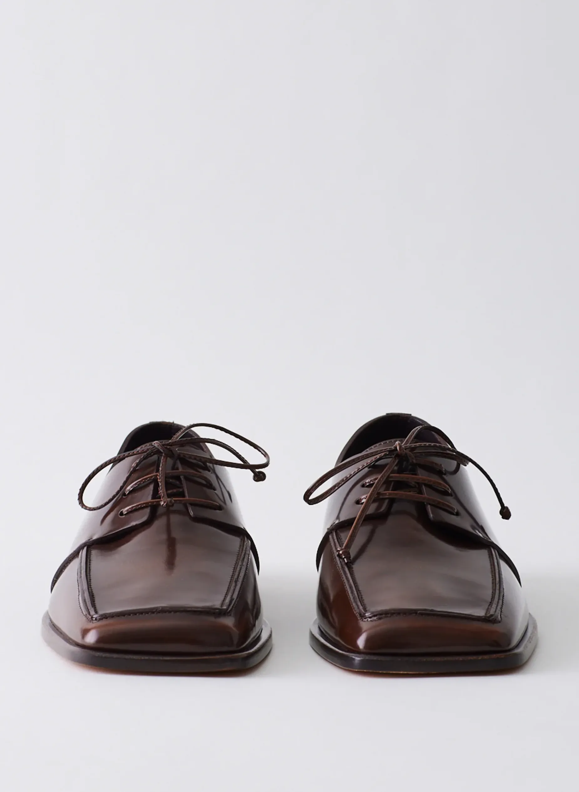 Flats>Tibi Brody Square Toe Loafer Espresso