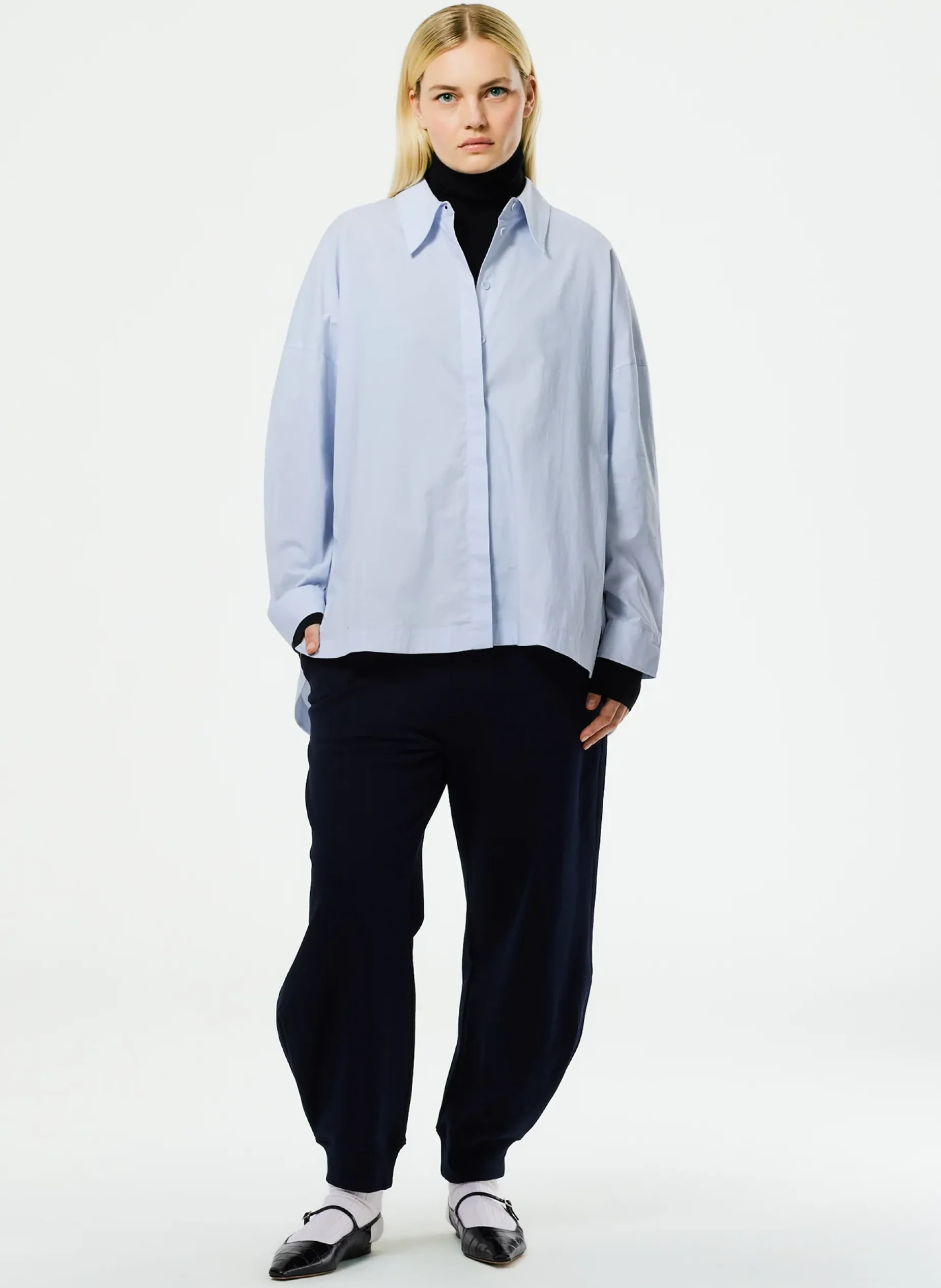 Pants & Shorts|Fundamentals - WOFs>Tibi Calder Sweatpant Navy