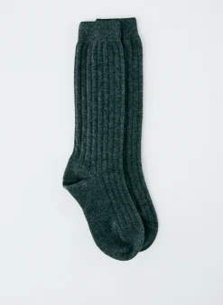 Socks>Tibi Cashmere Socks Heather Grey