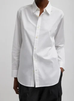 Tops|Fundamentals - WOFs>Tibi Charlie Men's Slim Shirt White