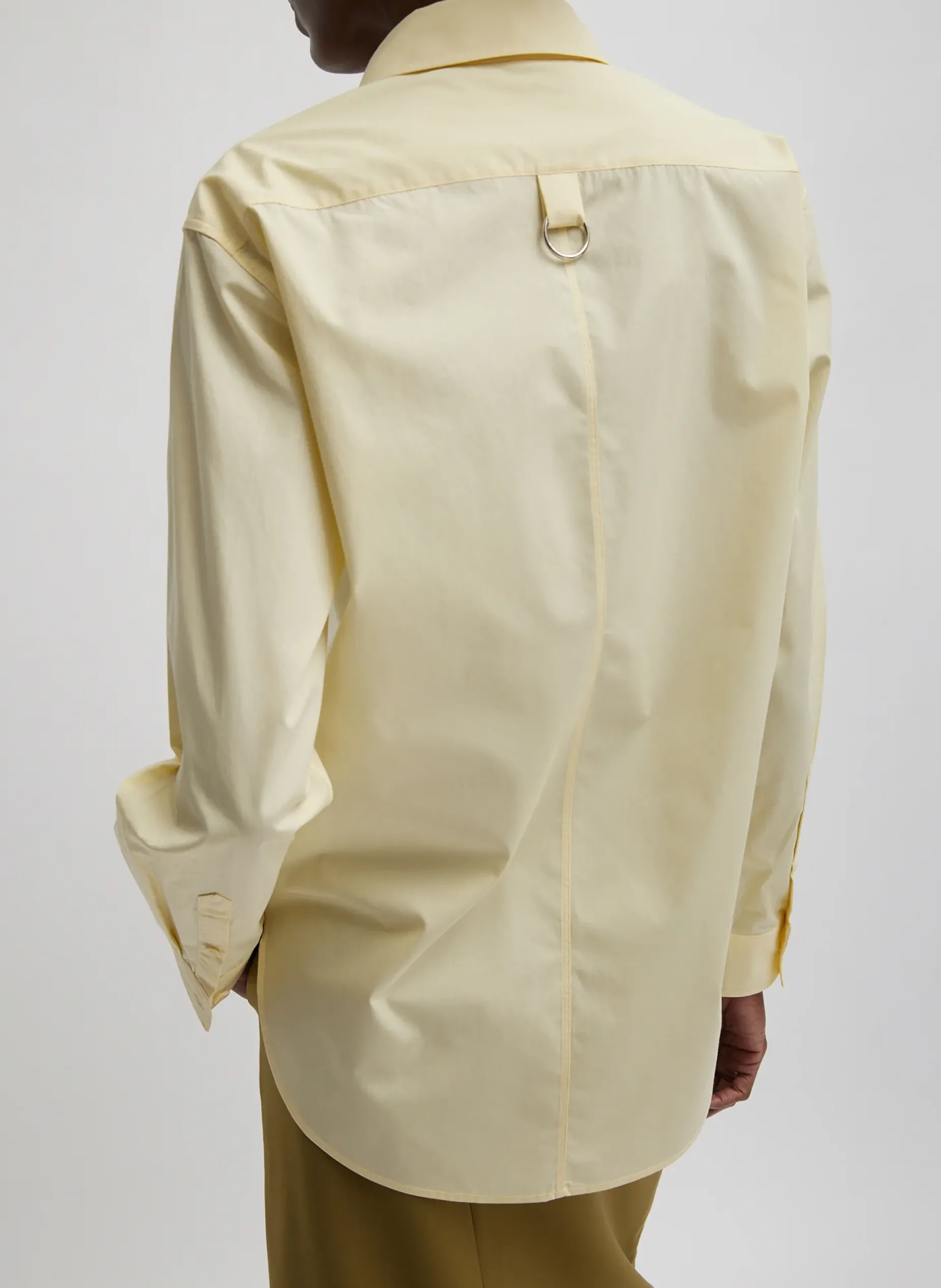 Tops|Fundamentals - WOFs>Tibi Charlie Men's Slim Shirt Lemon Ice