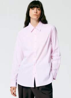 Tops|Fundamentals - WOFs>Tibi Charlie Men's Slim Shirt Pink