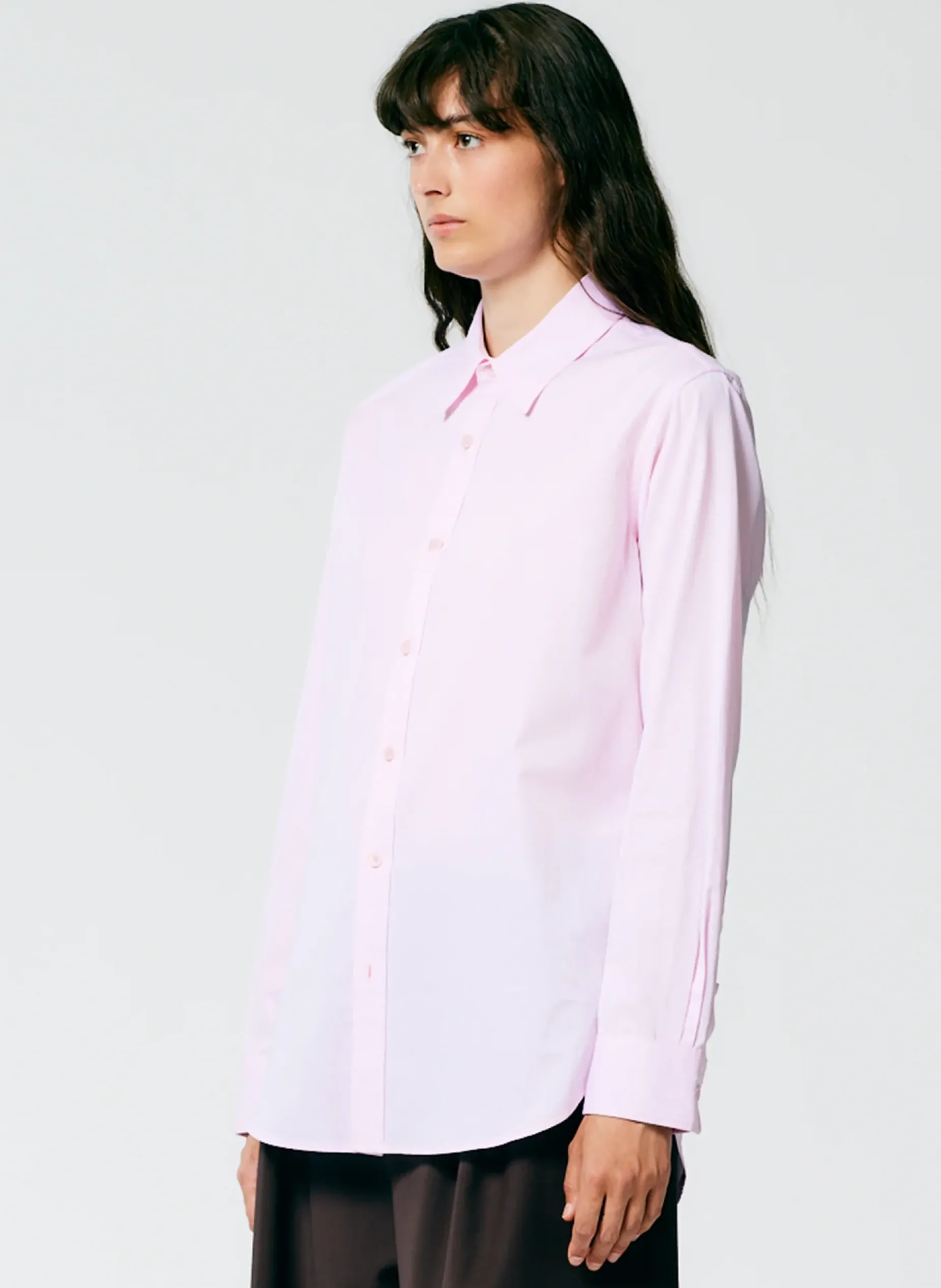 Tops|Fundamentals - WOFs>Tibi Charlie Men's Slim Shirt Pink