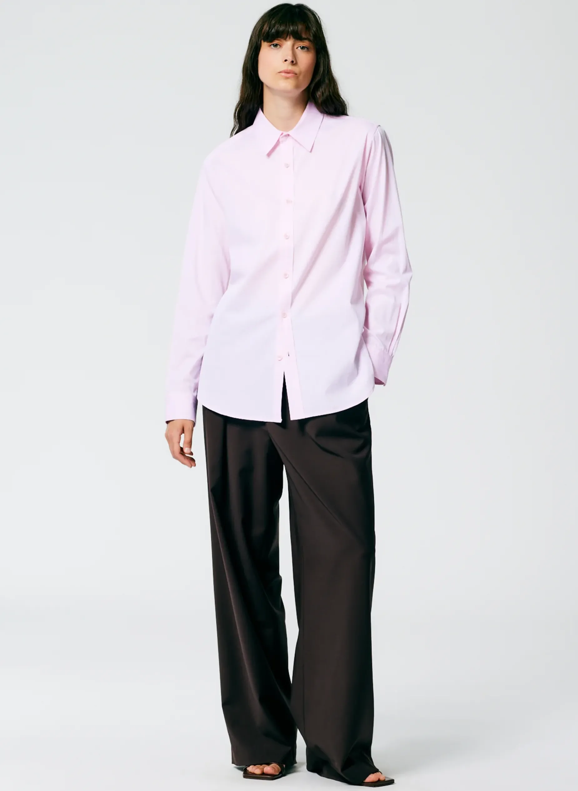 Tops|Fundamentals - WOFs>Tibi Charlie Men's Slim Shirt Pink