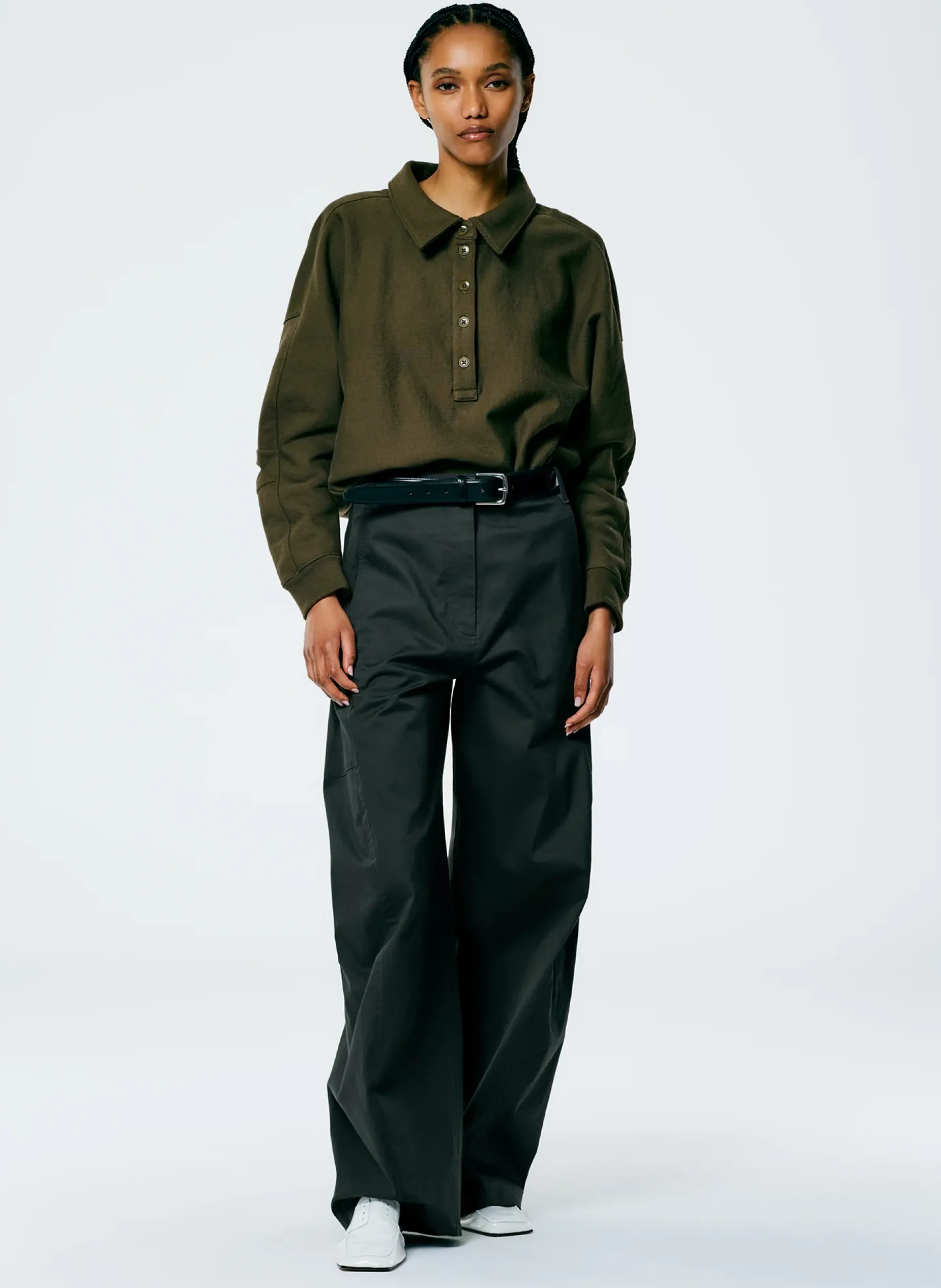 Pants & Shorts>Tibi Chino Sid Pant - Regular Grey