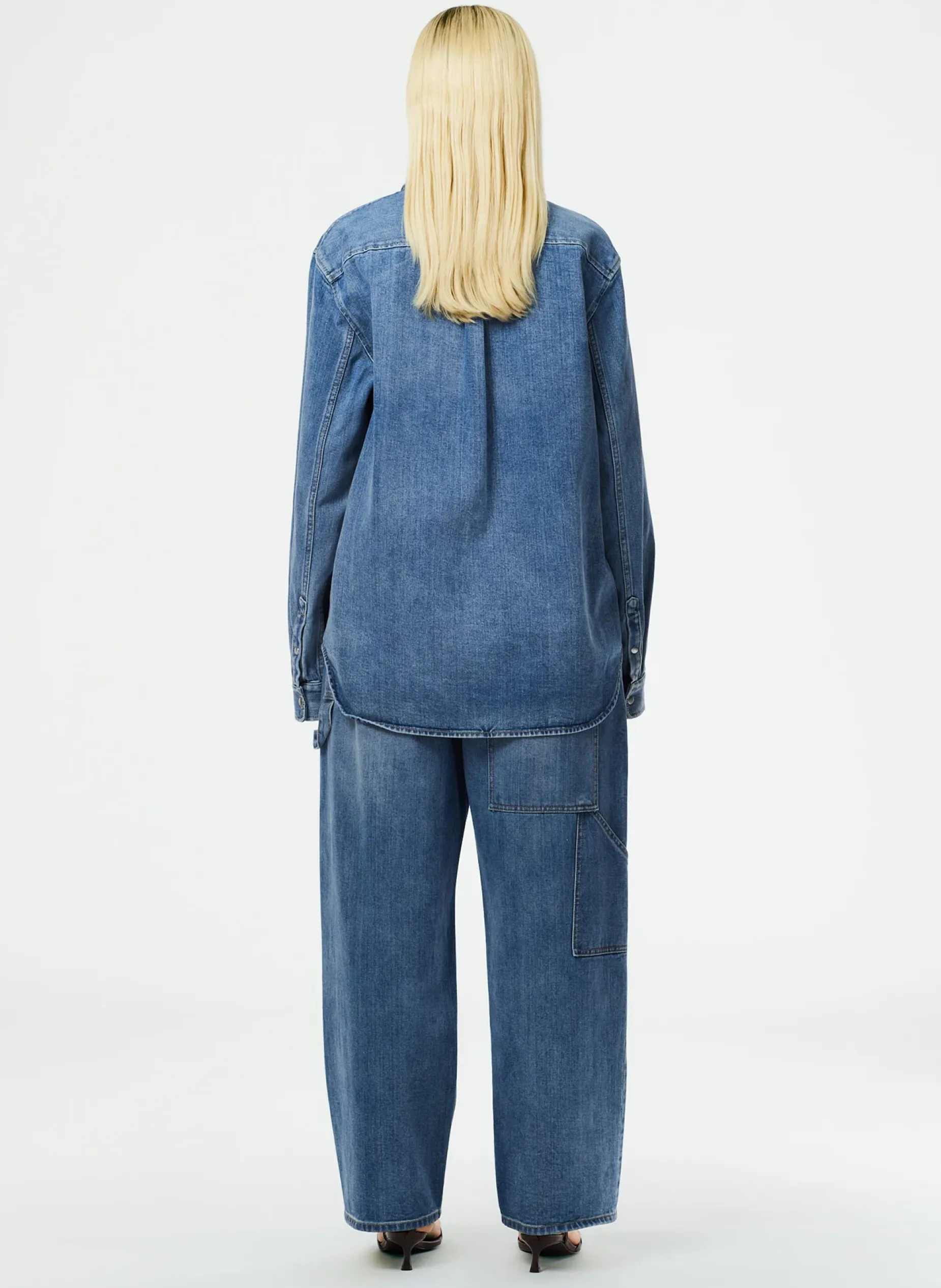 Denim|Fundamentals - WOFs>Tibi Classic Denim Slouchy Carpenter Jean Classic Blue