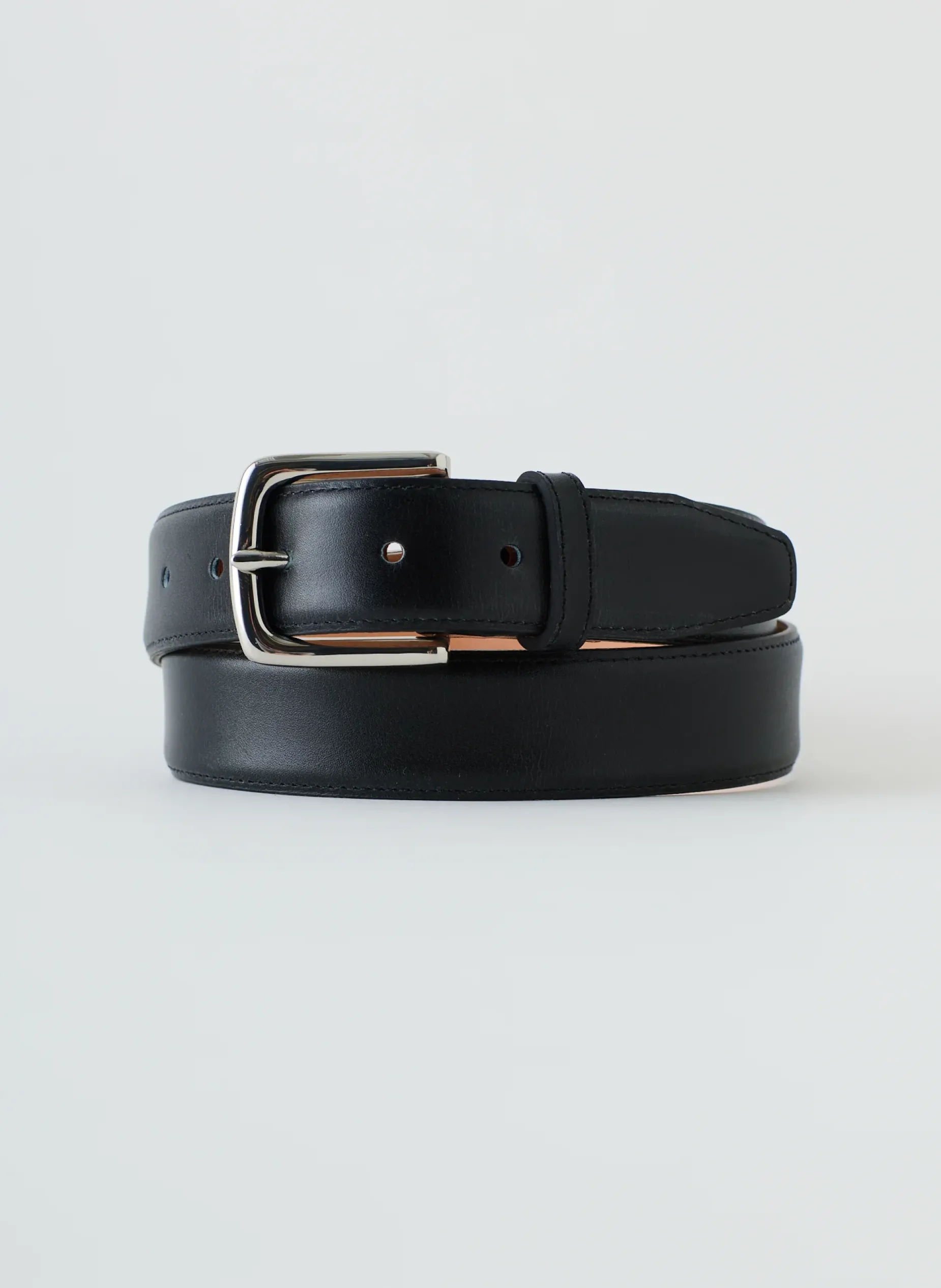 Belts>Tibi Classic Men's Leather Belt Black