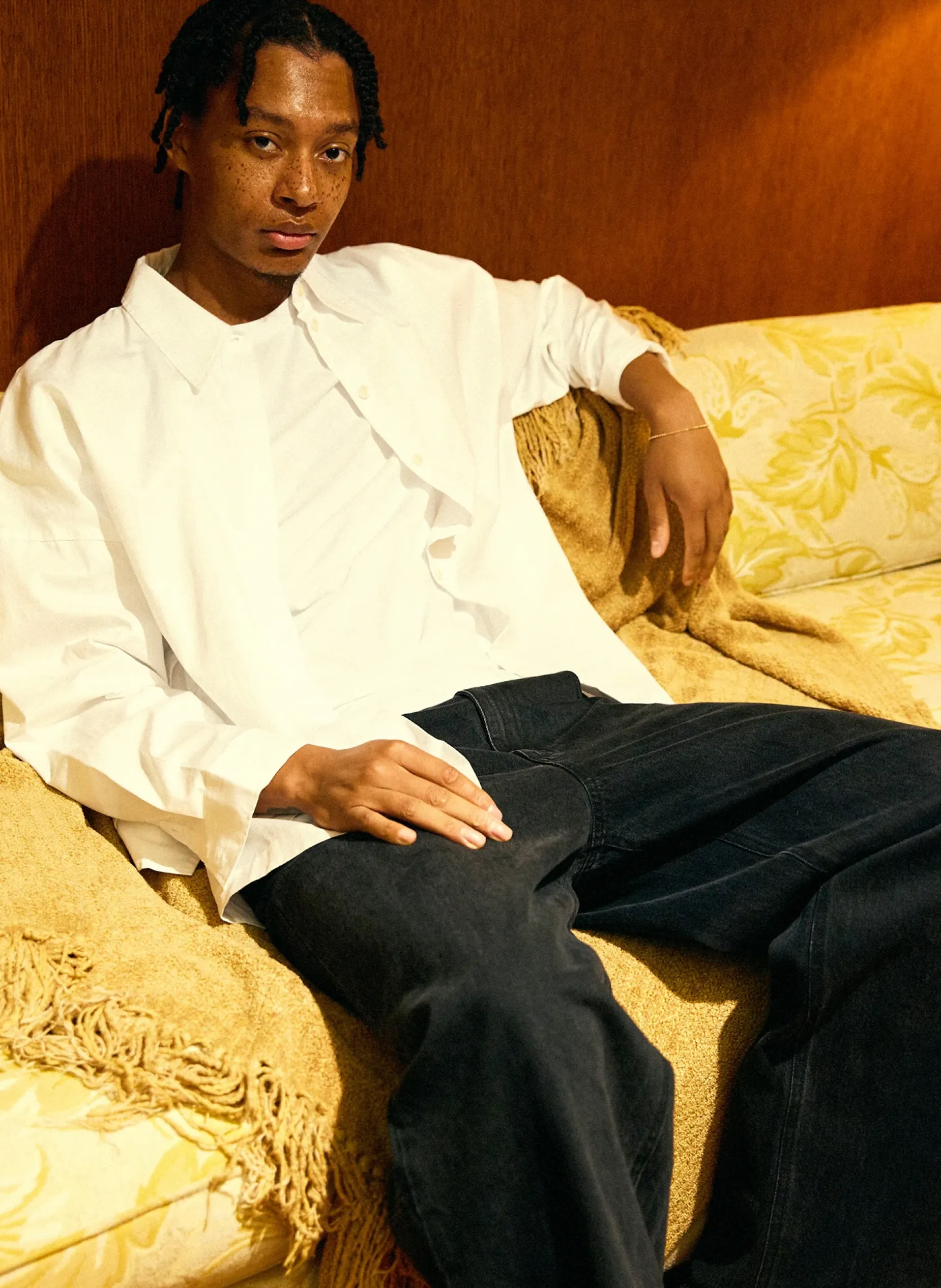Tops|Fundamentals - WOFs>Tibi Classic Shirting Oversized Gabe Shirt White